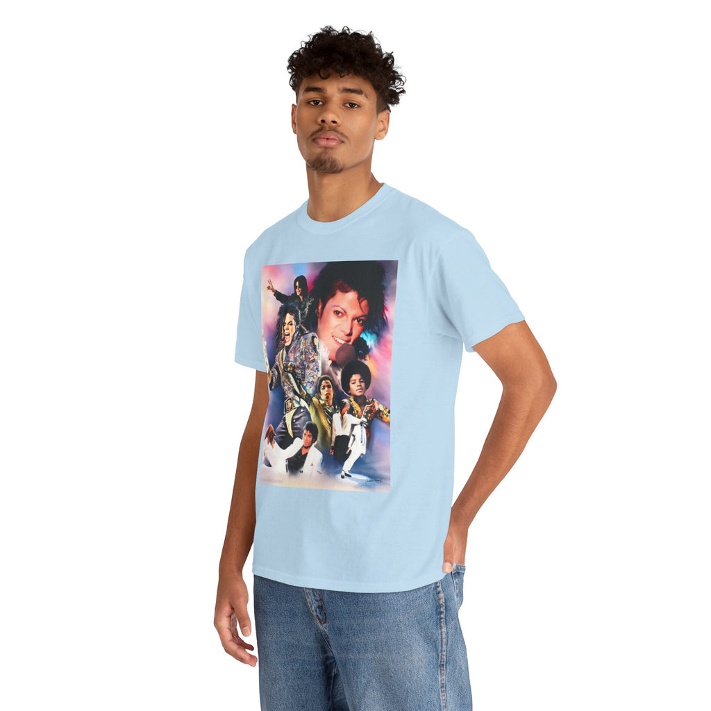 Michael Jackson Tribute Tee — Vintage Pop Collage T-Shirt