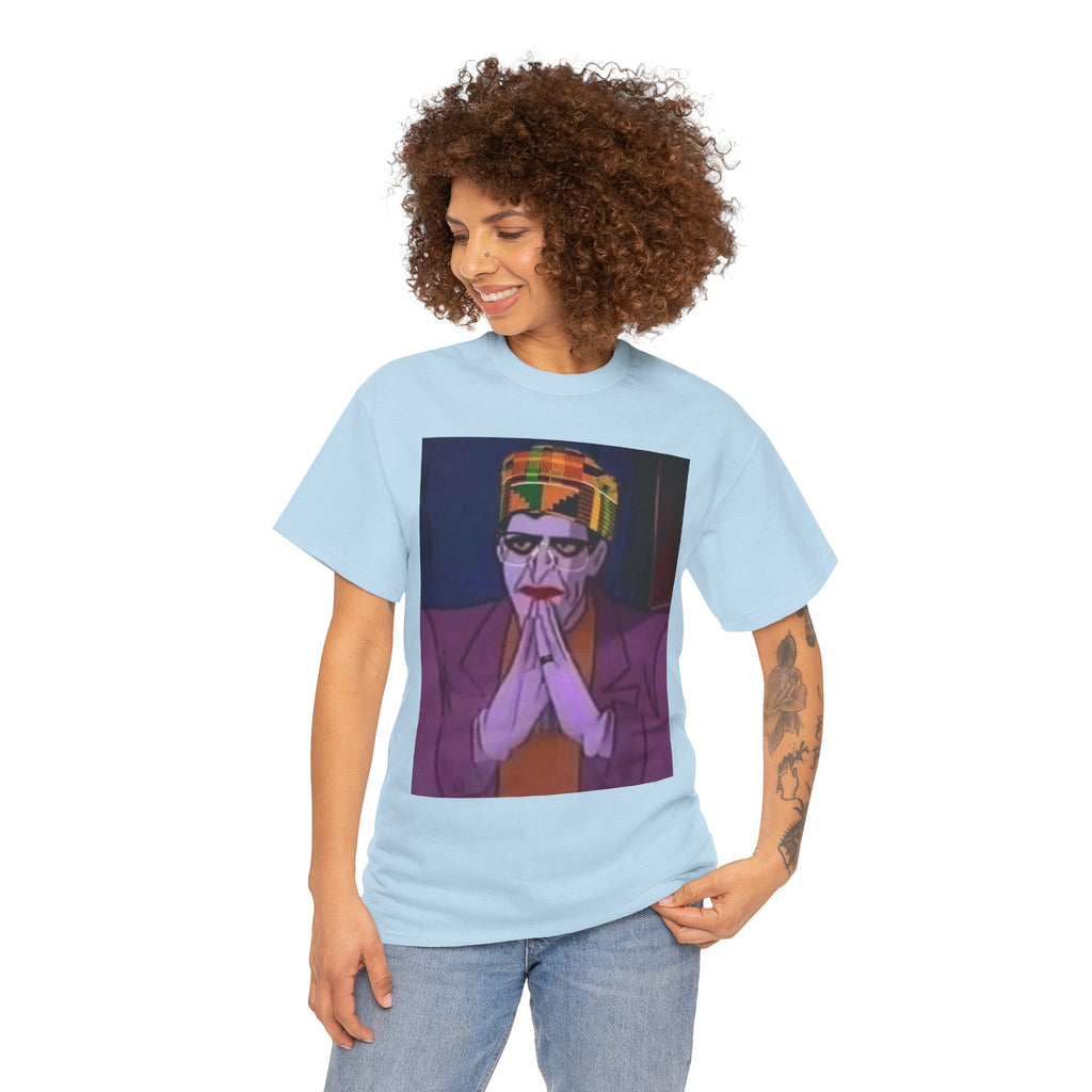 Graphic Tee — Vintage Afrocentric Joker Portrait & Psychedelic Raised Fist Art