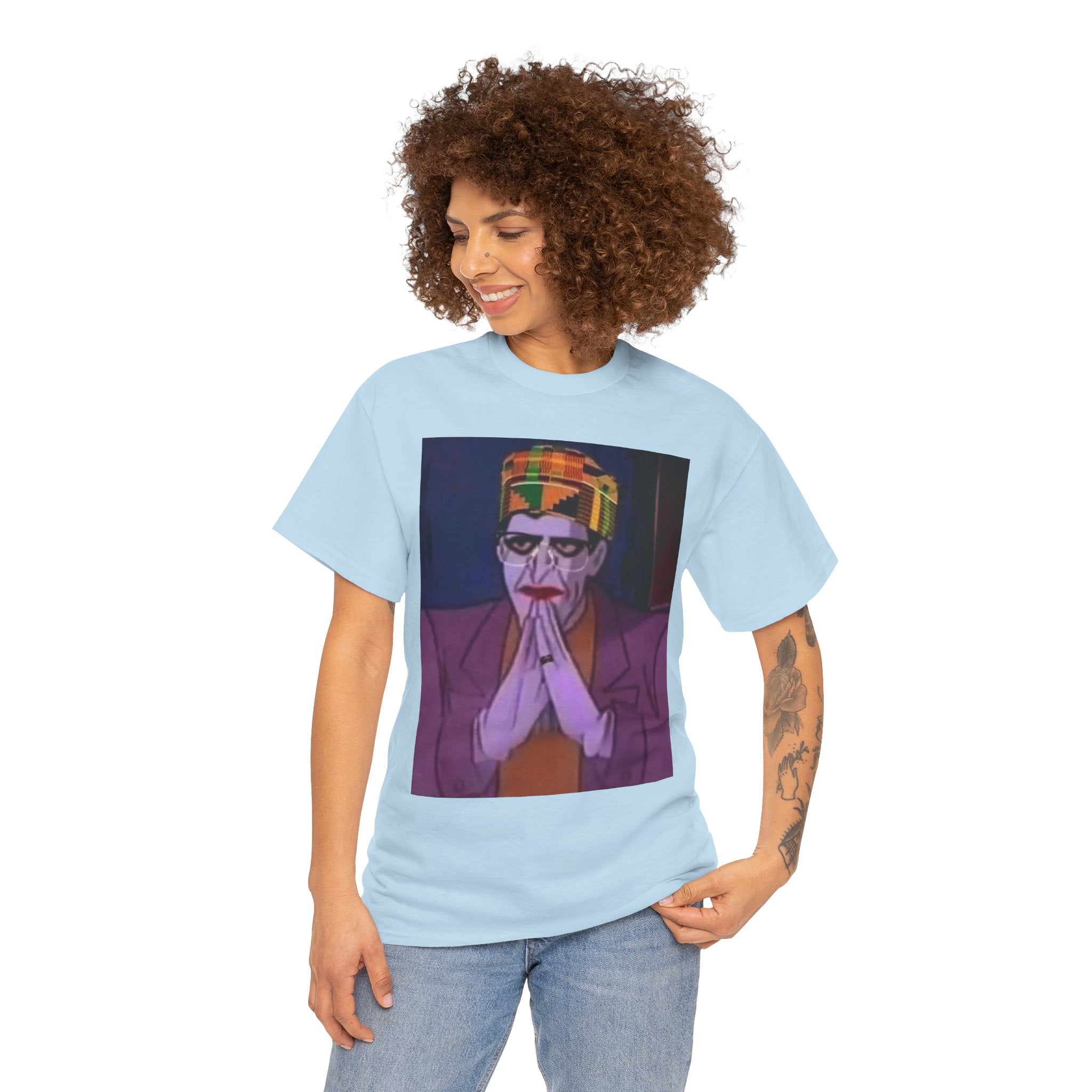 Graphic Tee — Vintage Afrocentric Joker Portrait & Psychedelic Raised Fist Art