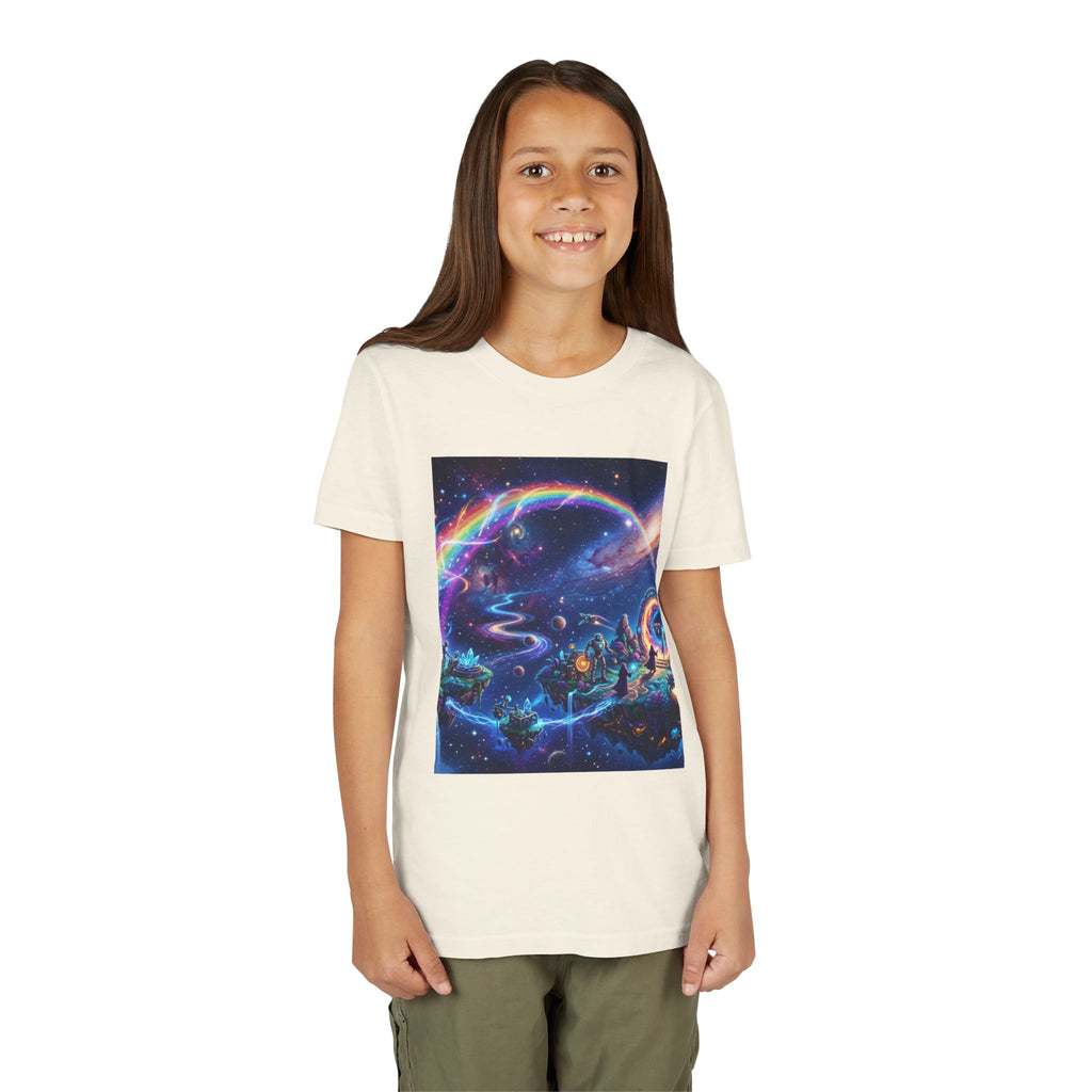 Galaxy Fantasy Youth Tee — Floating Islands, Robots & Magic Portals