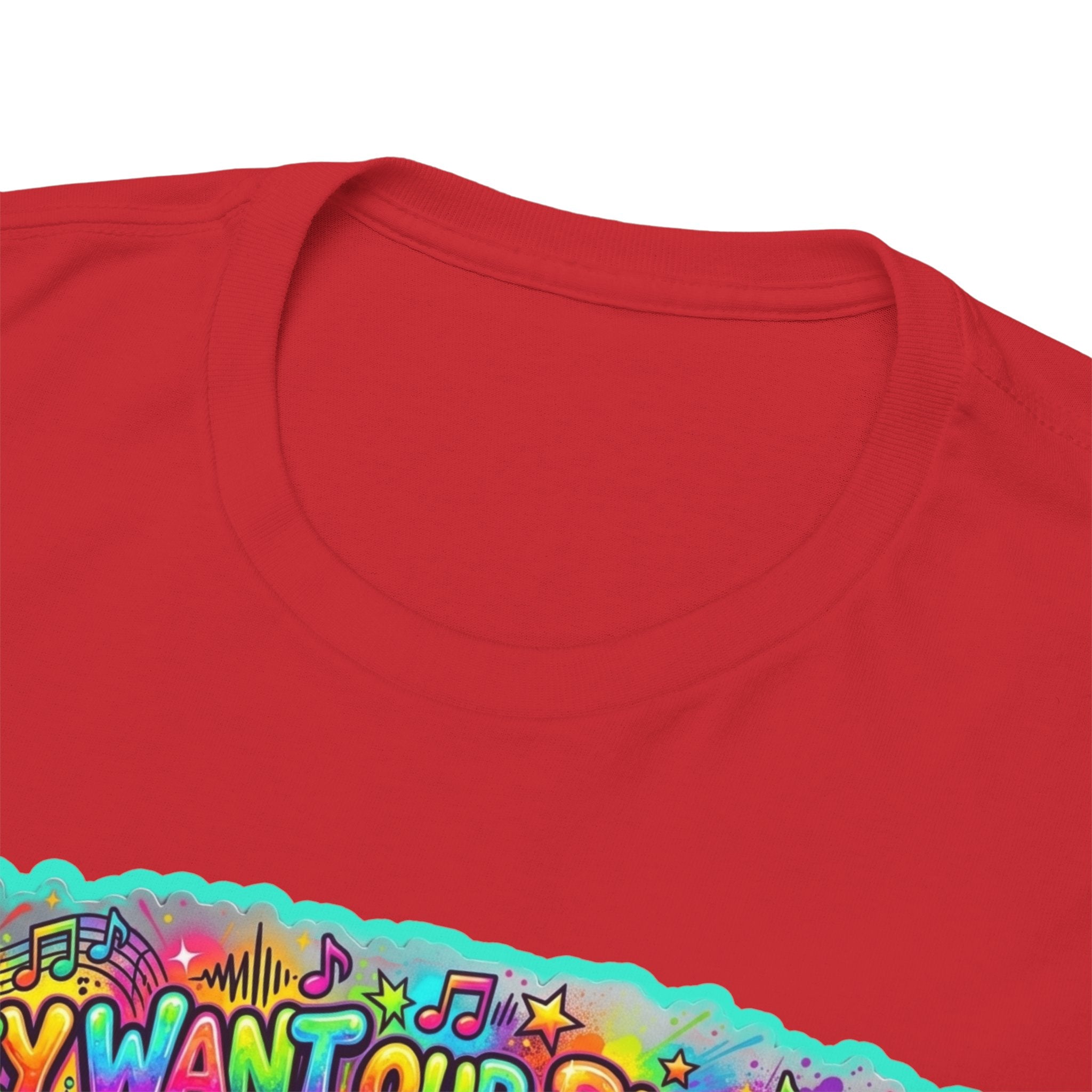 Music Vibes Tee — “They Want Our Rhythm But They Don’t Want Our Blues” Psychedelic Drip Note T-Shirt