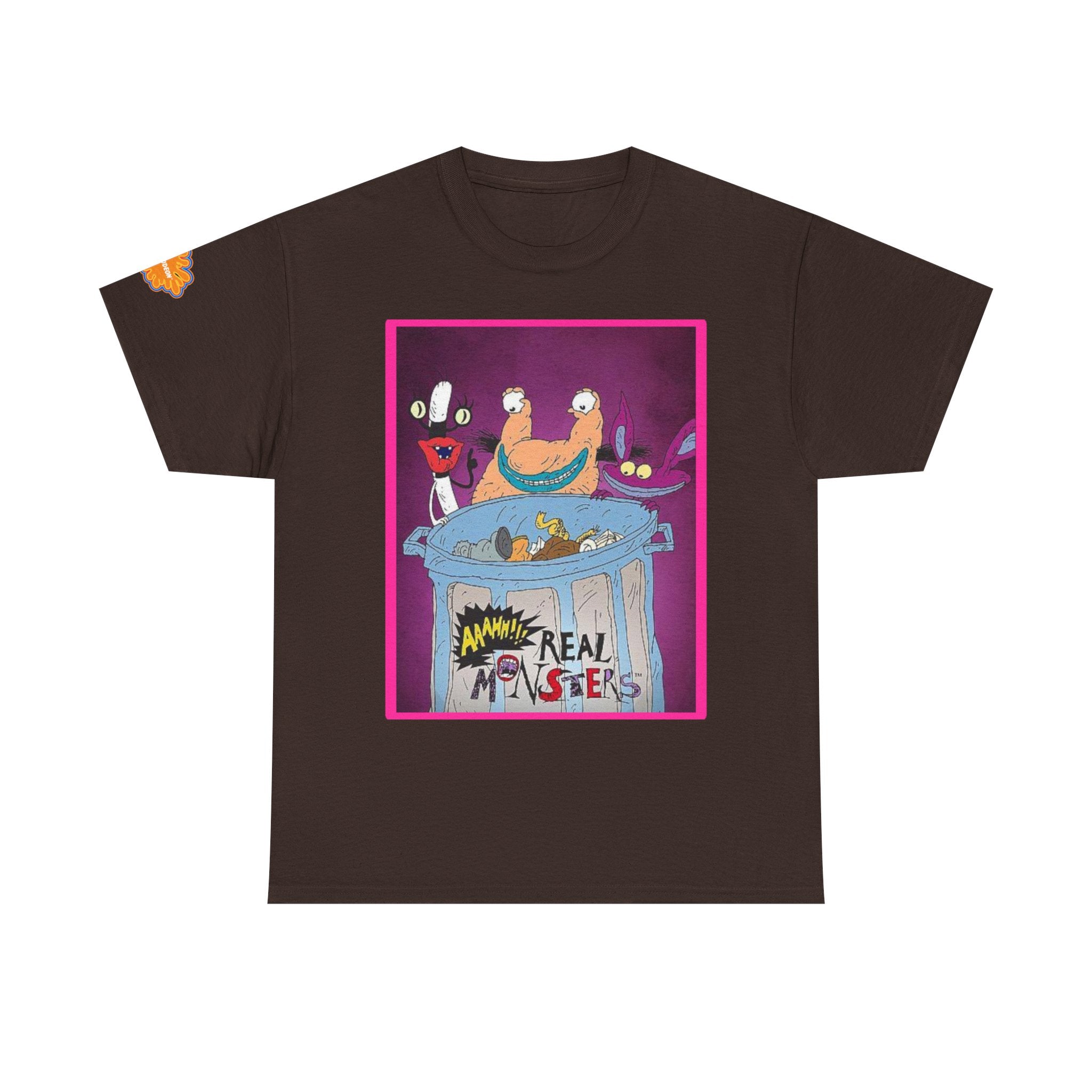 Real Monsters Vintage Cartoon T-Shirt — Nickelodeon Rugrats Crew Tee
