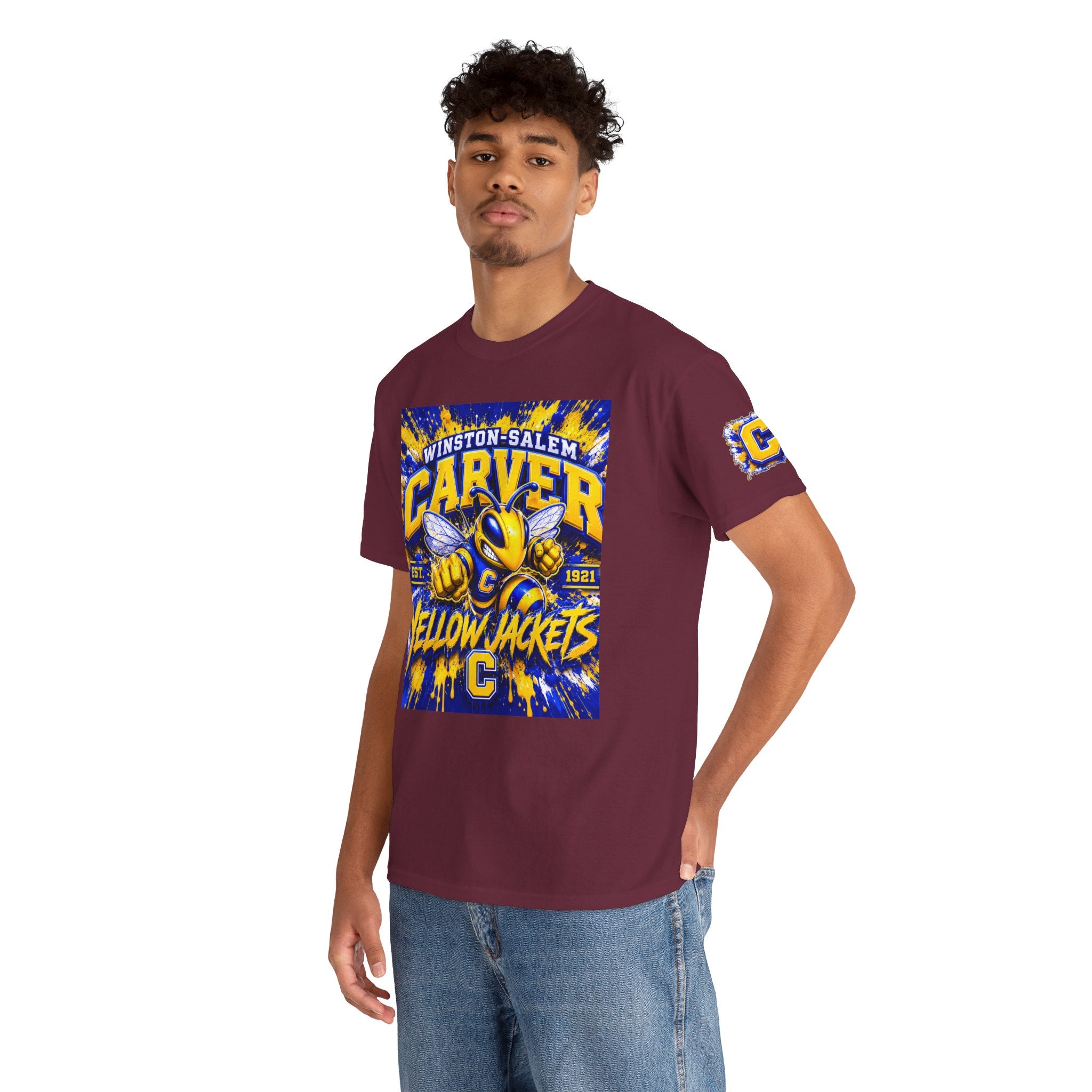 Carver Yellow Jackets T-Shirt — Winston-Salem High School Mascot Tee