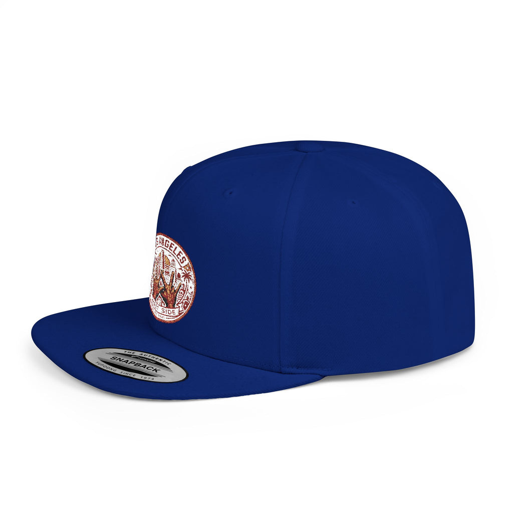 Wildflower Crown Snapback Hat — 'Little Dreamer' Floral Embroidered Flat Bill