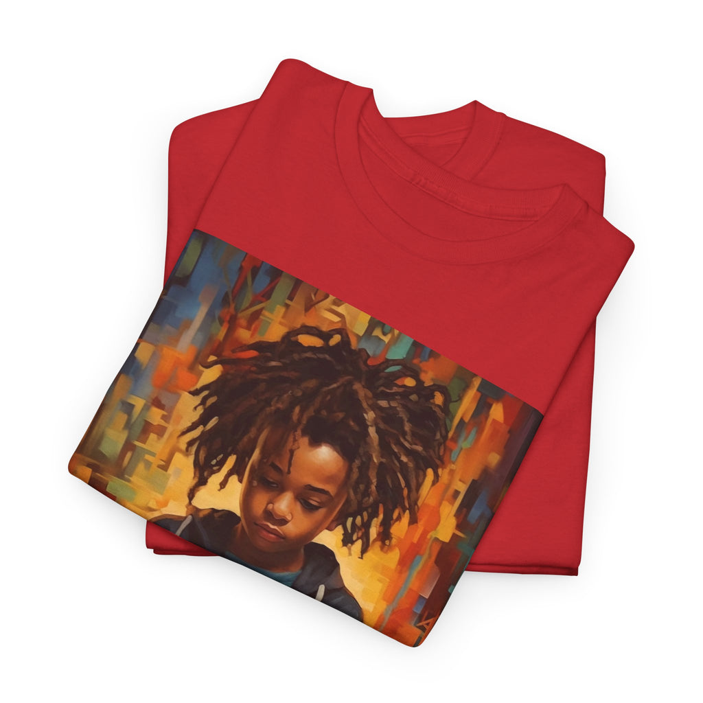 Graphic Tee — 'This Is Not A Boycott, This Is A Wealth Transfer' Back Print with Reading Child Artwork