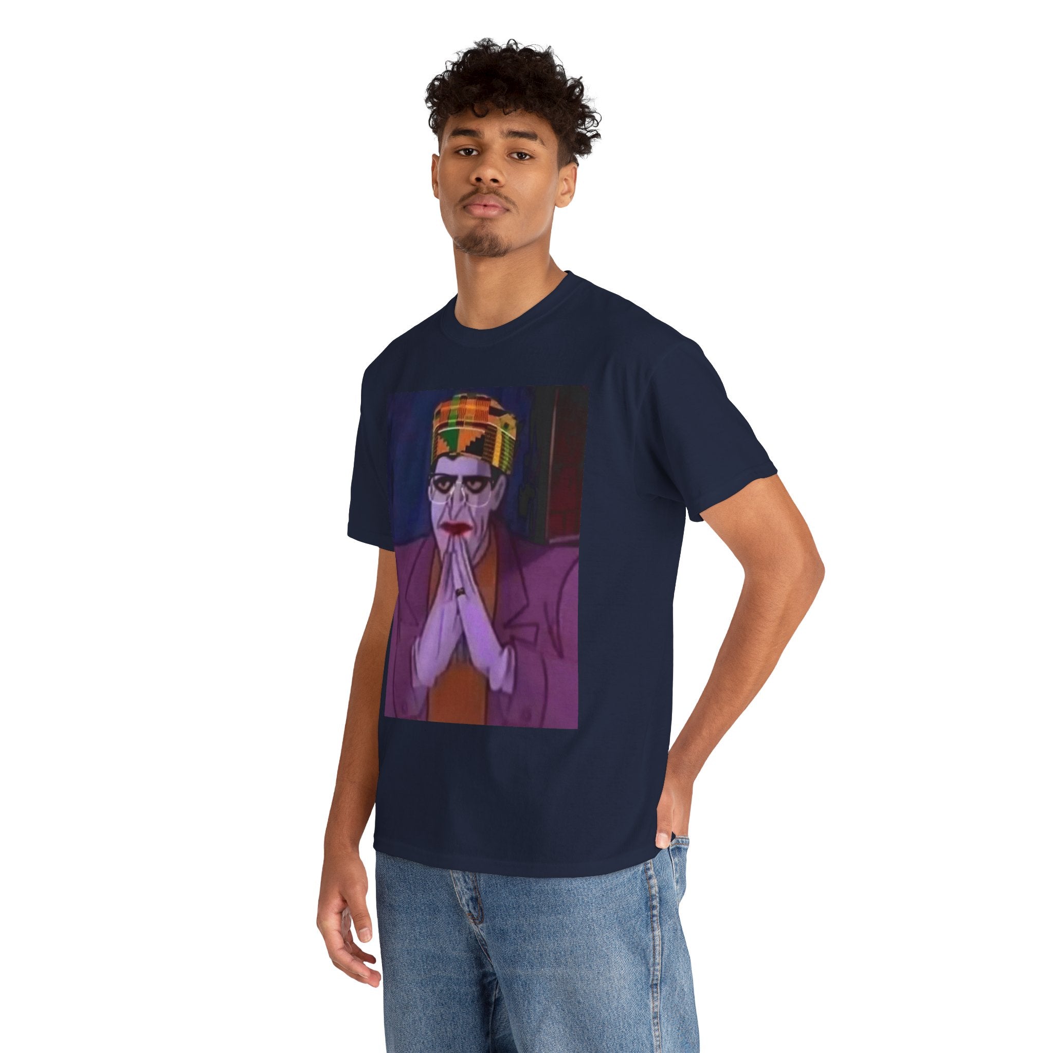 Graphic Tee — Vintage Afrocentric Joker Portrait & Psychedelic Raised Fist Art
