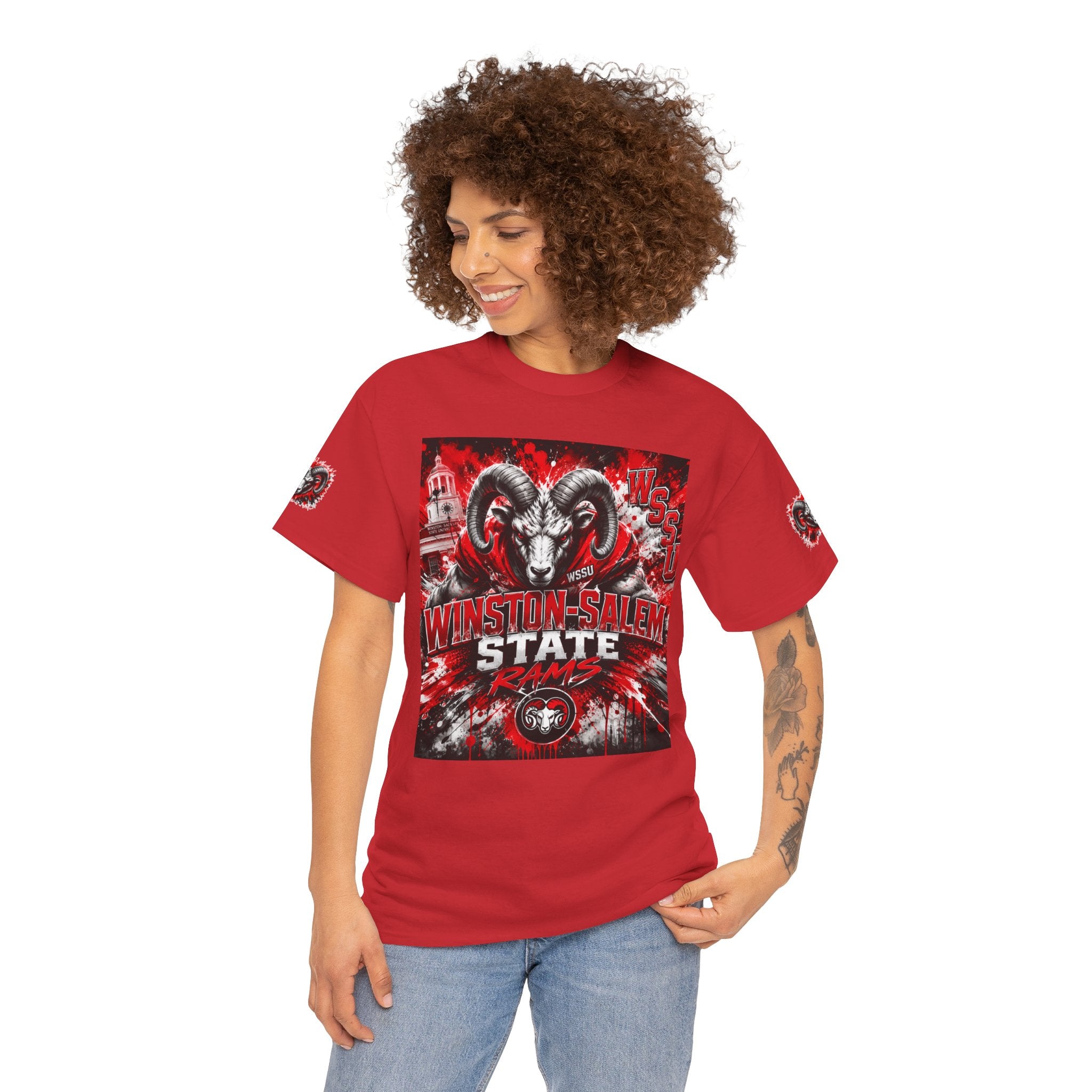 Winston‑Salem State Rams Ram Head Tee — Bold College Spirit T‑Shirt