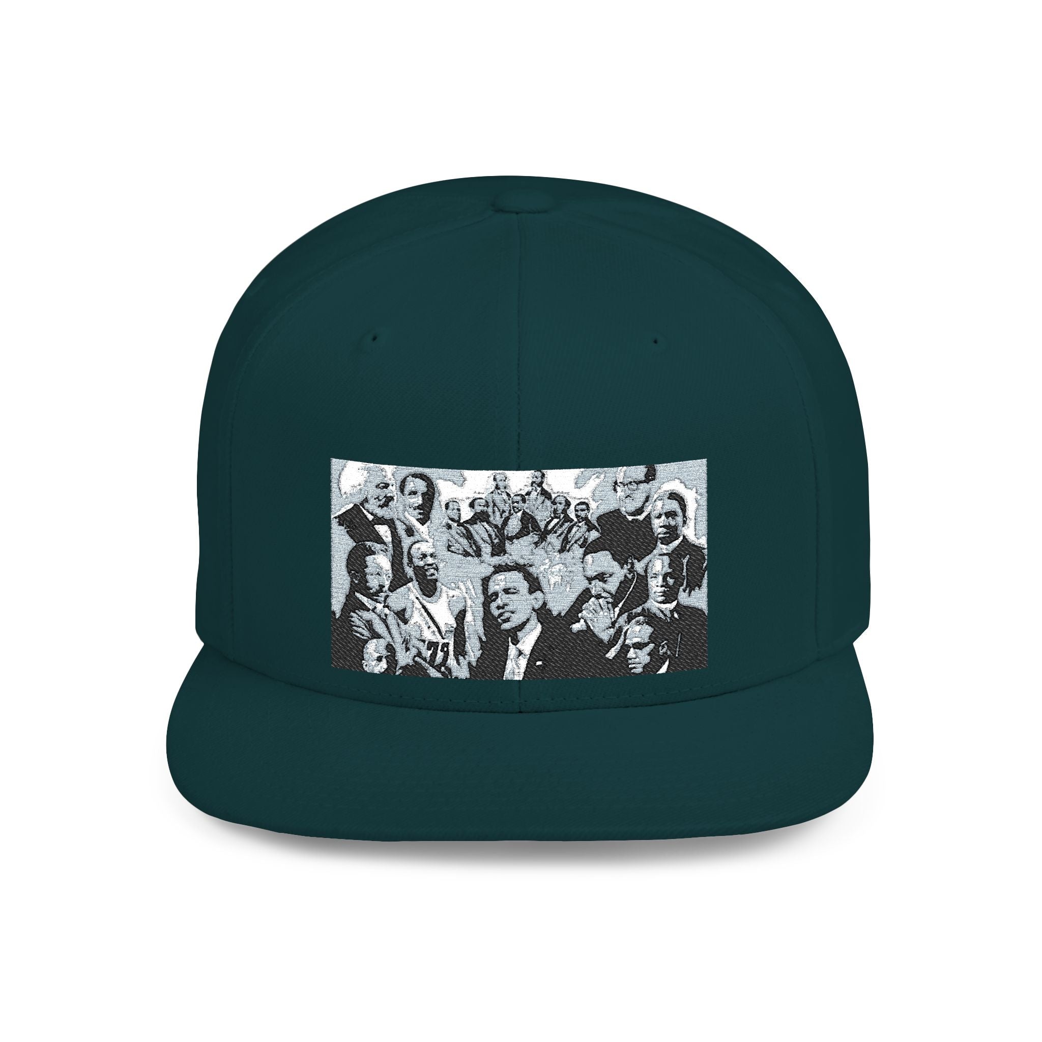 Copy of Reggae Vibes Flat Bill Snapback Hat — Colorful Rasta Music Patch