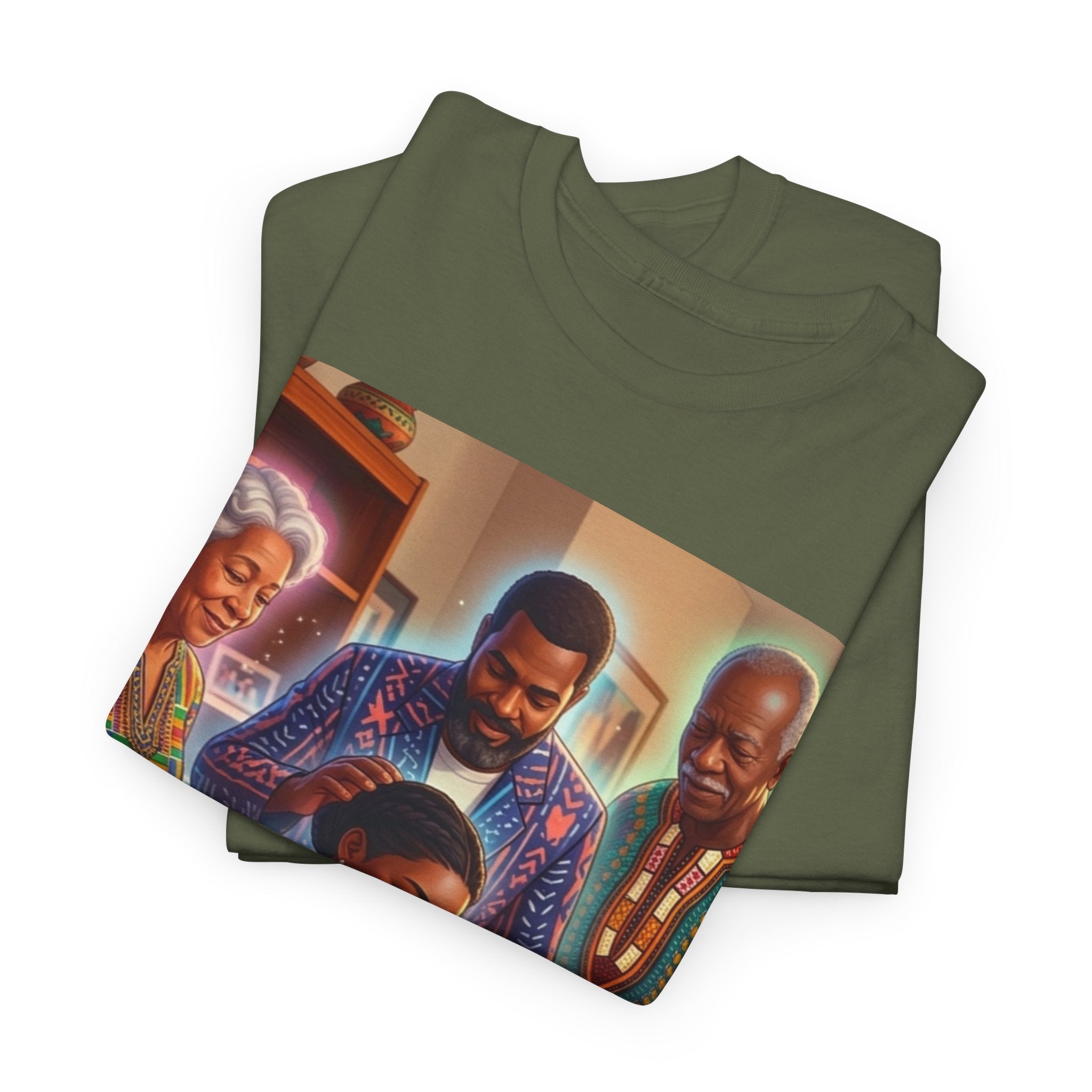 Black Family Study Night T-Shirt — Inspirational Afrofuturist Classroom Artwork