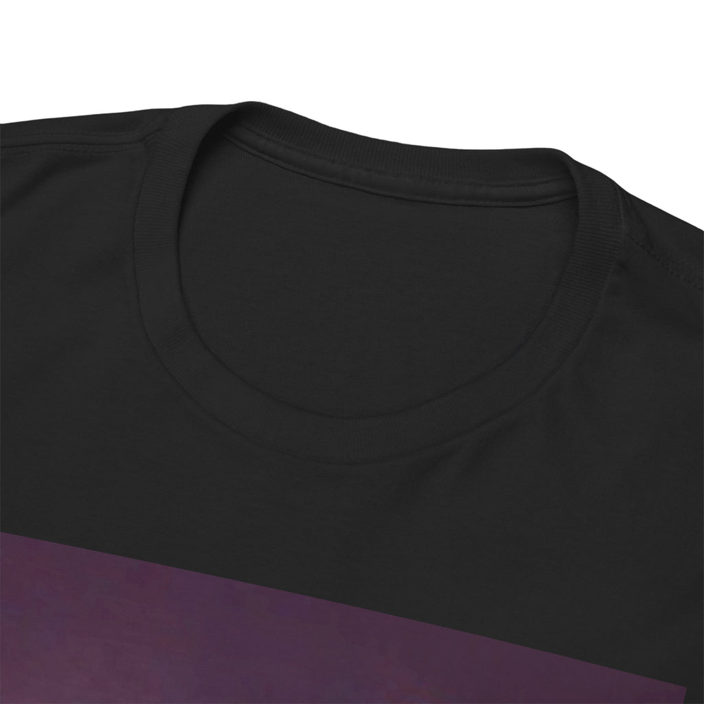 Basketball Jumpman Tee — Retro Skyline Graphic T-Shirt with Red Fist Back Emblem