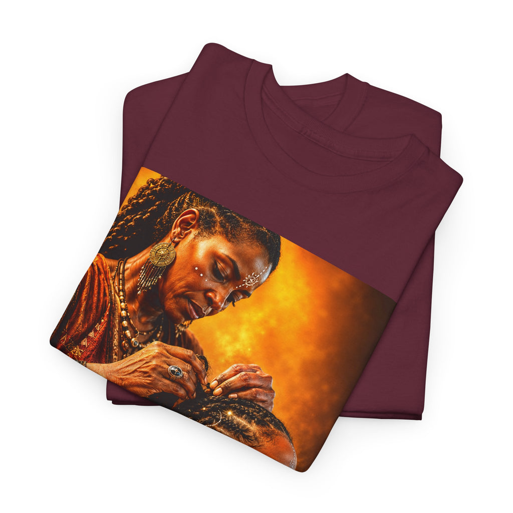 Afrocentric Braiding Tee – "This Is Not A Phase" Empowerment Graphic T-Shirt