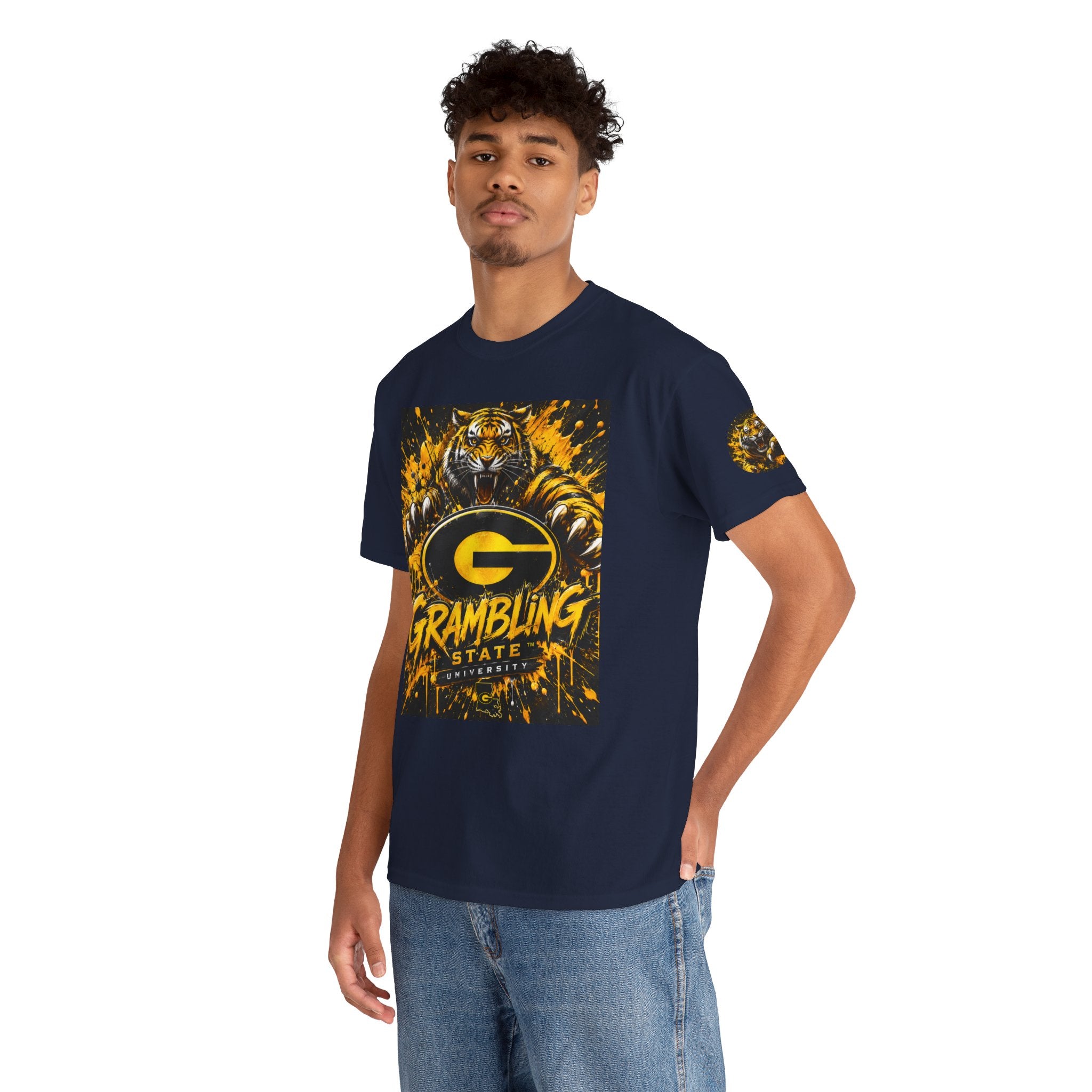 Grambling State Tigers T-Shirt — Roaring Tiger Logo College Tee