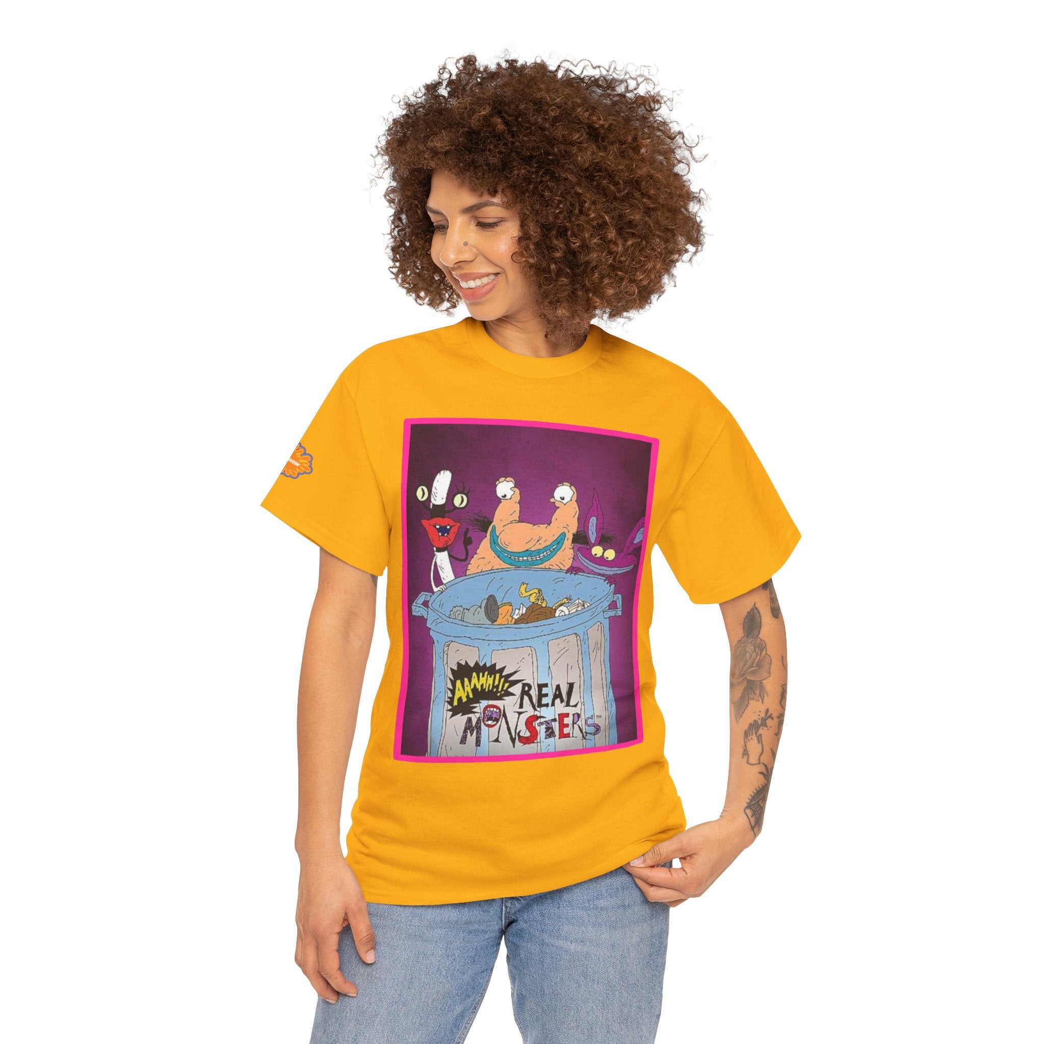 Real Monsters Vintage Cartoon T-Shirt — Nickelodeon Rugrats Crew Tee