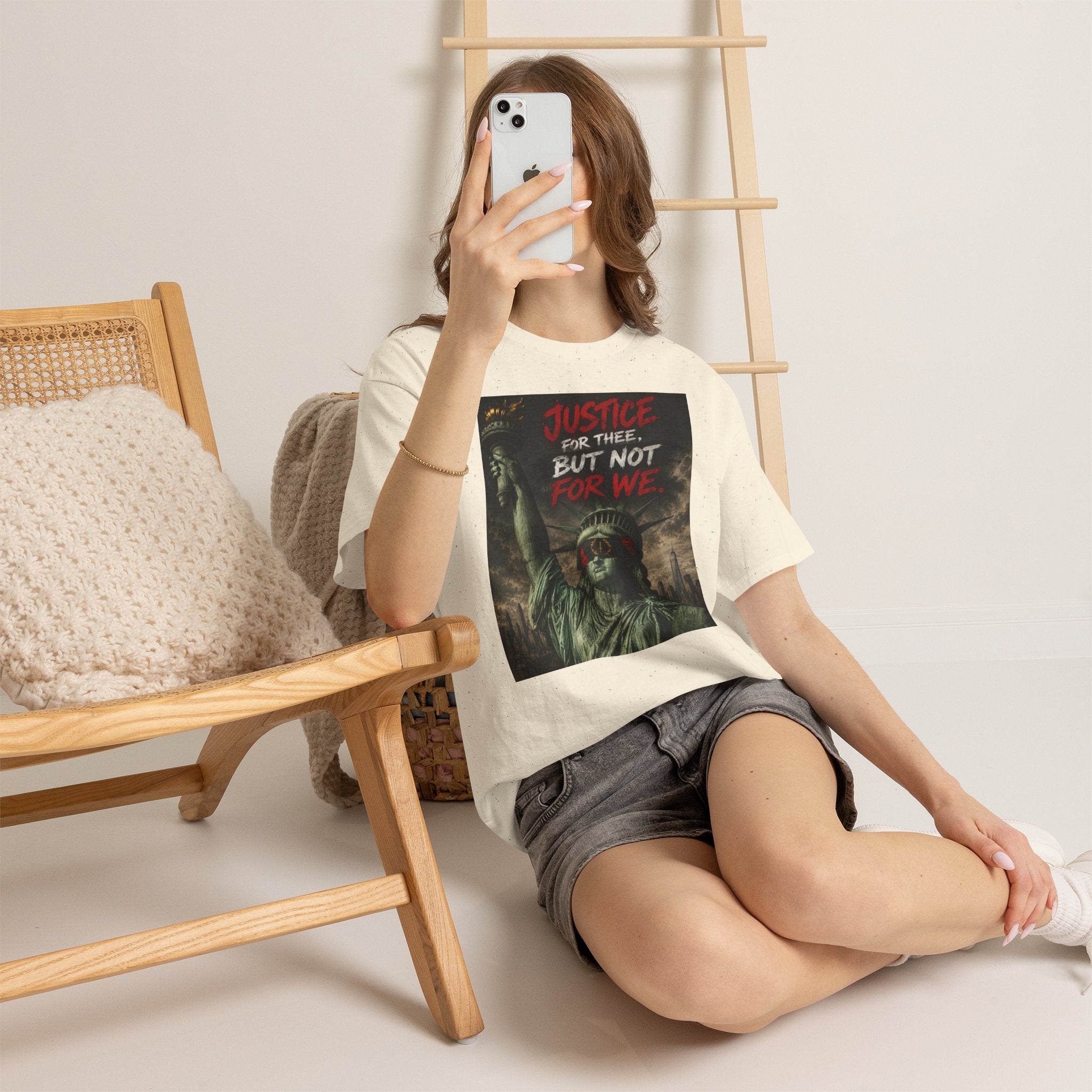 Protest Justice T-Shirt — “Justice For Thee, But Not For We” Graphic Tee