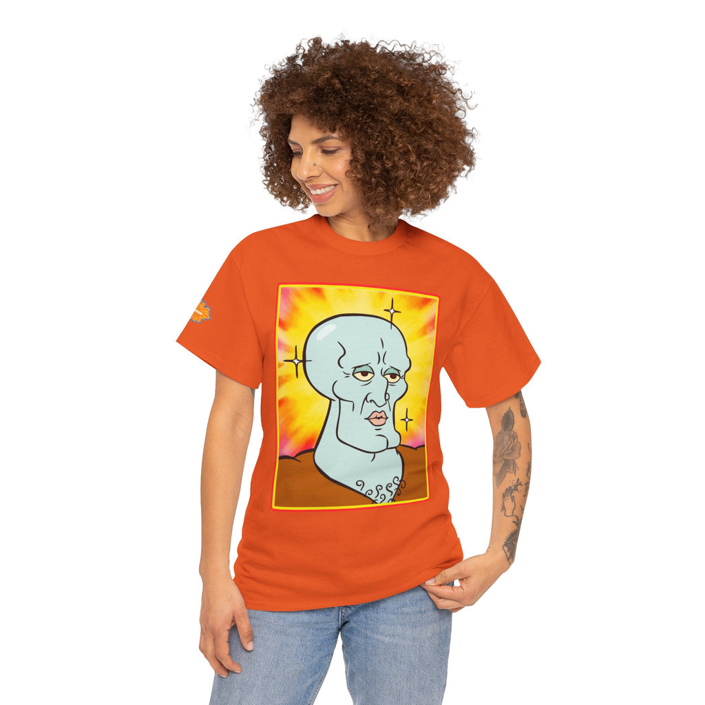 Handsome Squidward Portrait T‑Shirt — Retro Nickelodeon Graphic Tee