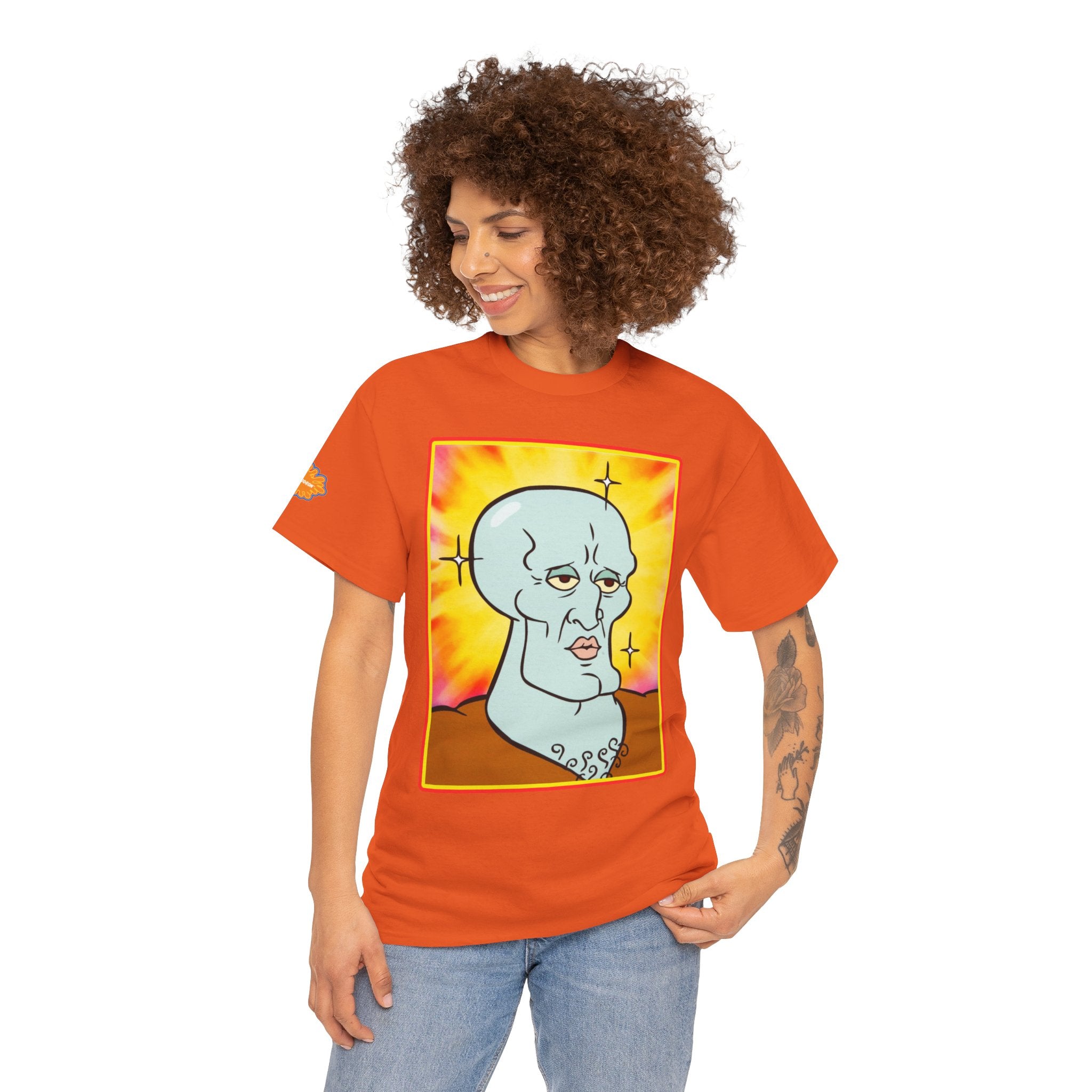 Handsome Squidward Portrait T‑Shirt — Retro Nickelodeon Graphic Tee