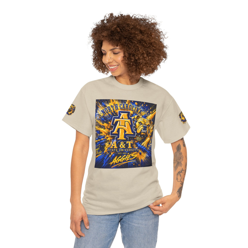North Carolina A&T Aggies Bulldog T-Shirt — A&T Logo College Tee