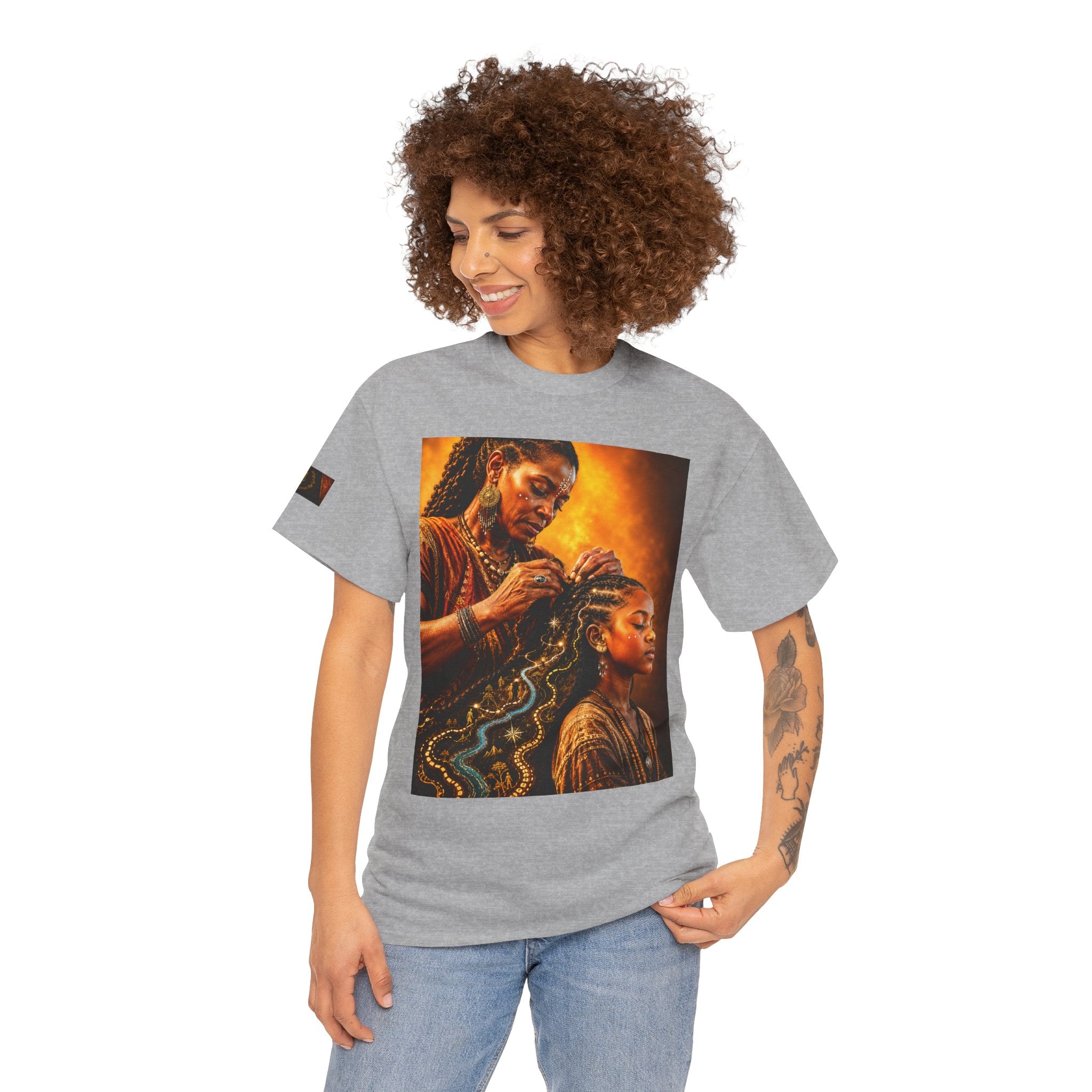 Afrocentric Braiding Tee – "This Is Not A Phase" Empowerment Graphic T-Shirt