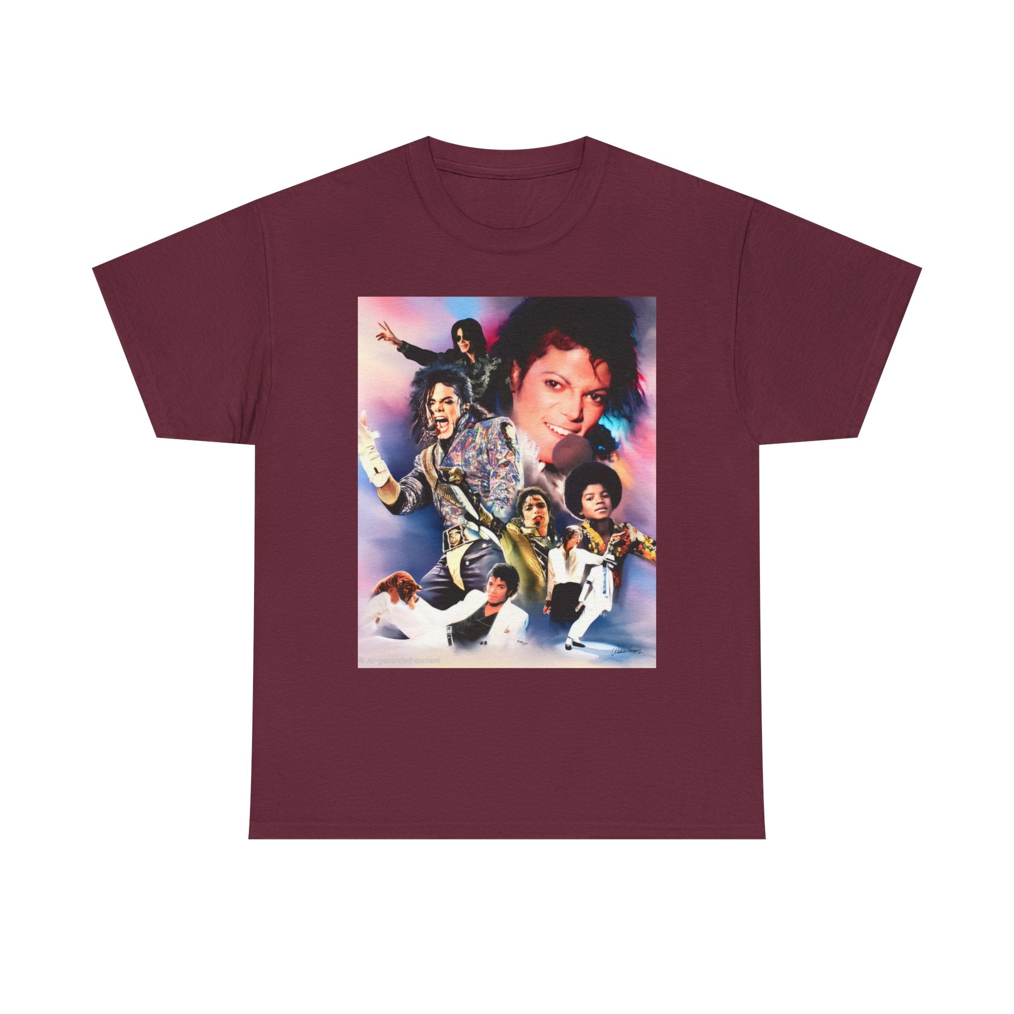 Michael Jackson Tribute Tee — Vintage Pop Collage T-Shirt