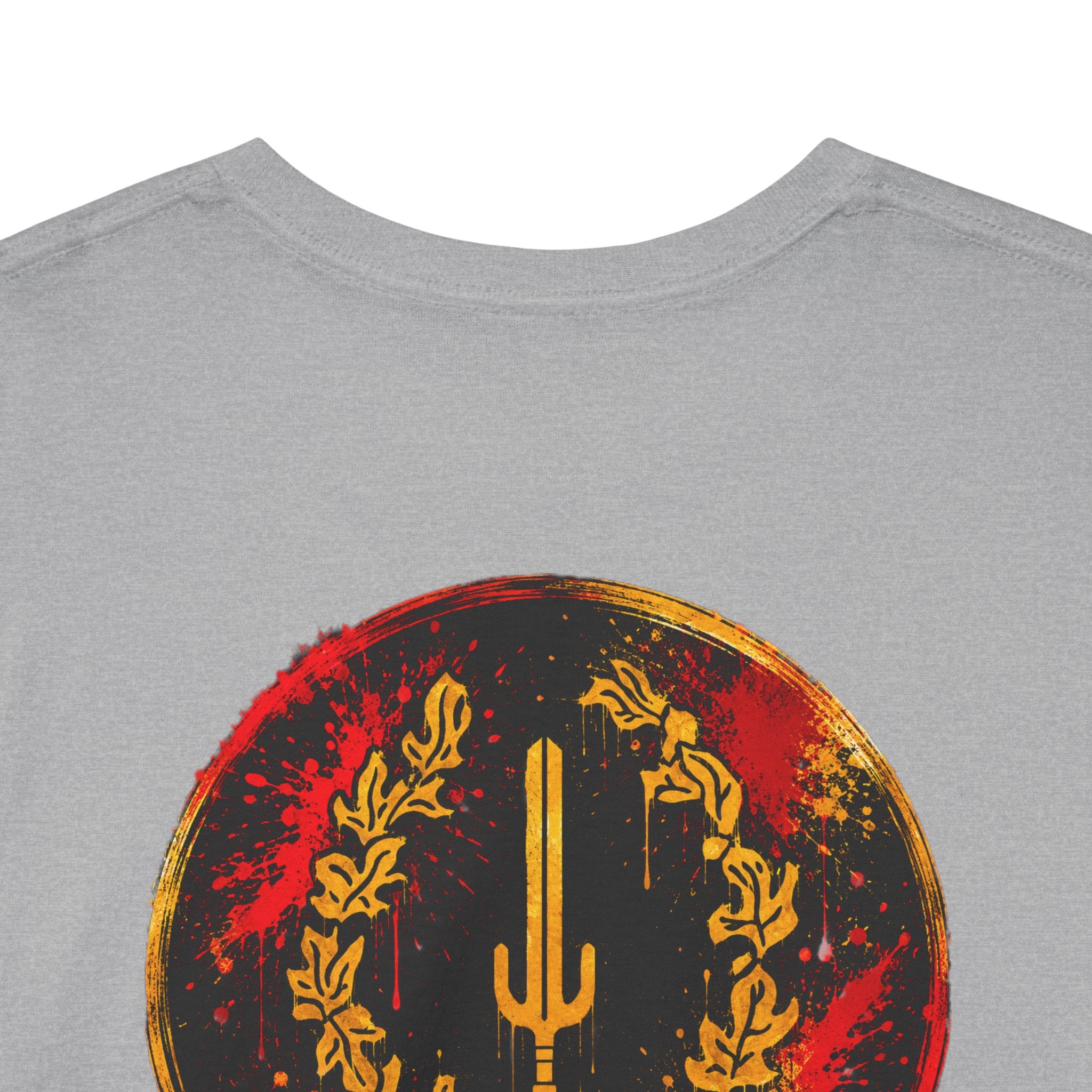 Laurel Trident Tee — Vintage Gold Emblem Graphic T-Shirt