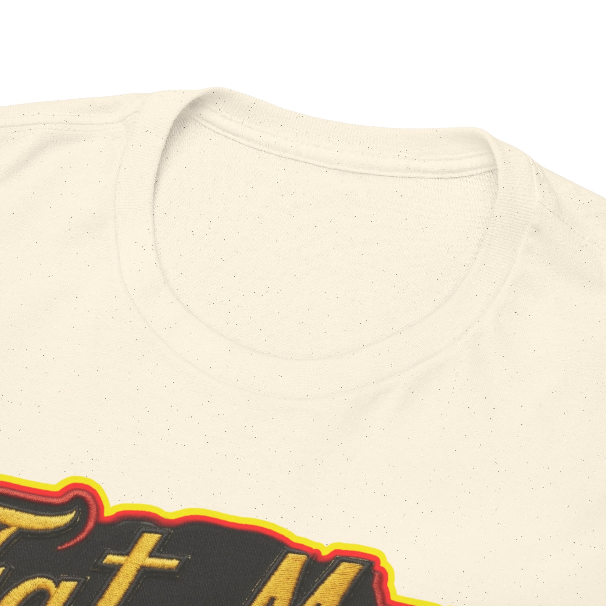 Fat Man Graphic Tee — Retro Boxing Design with '10' Back Patch