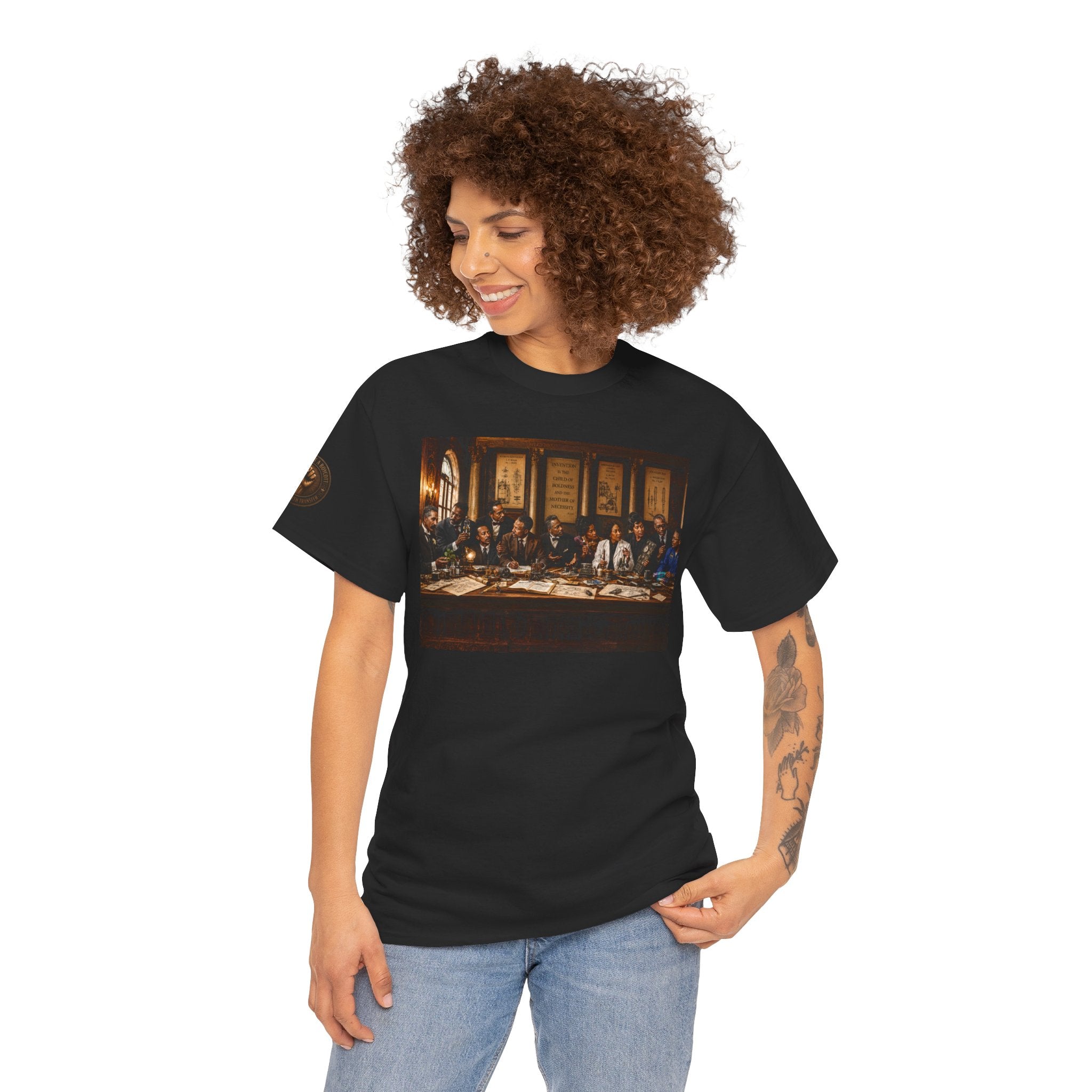 Graphic Tee — 'This Is Not A Boycott' Fist Emblem with Vintage Group Portrait