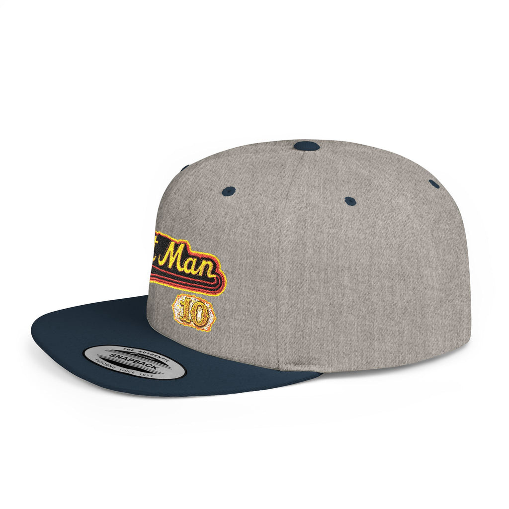Snapback Hat — Embroidered “Fat Man” Vintage Script Cap