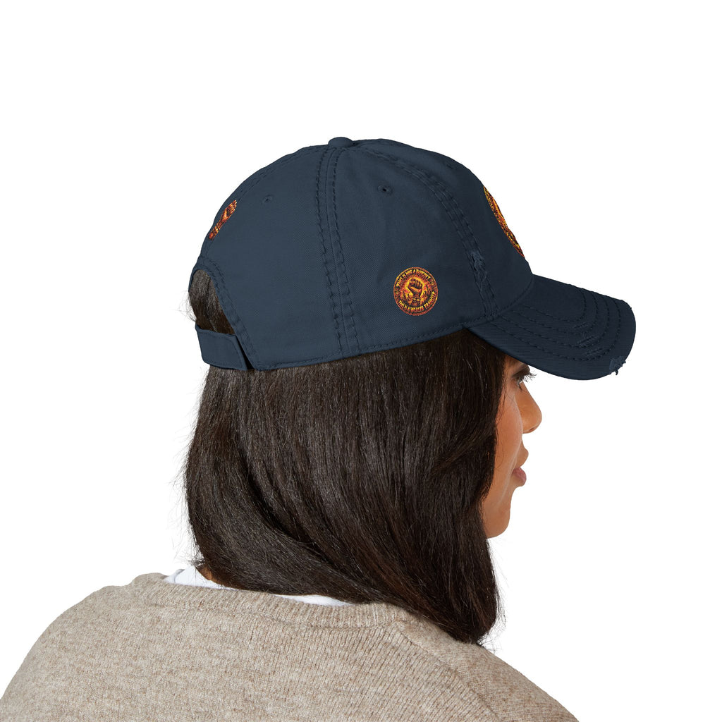 Mother braiding freedom— Vintage Flame Crest Cap