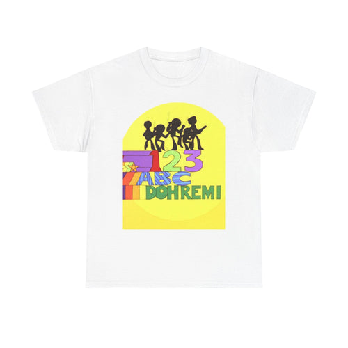 ABC 123 Kids Music Tee — Colorful Educational Rhythm Shirt