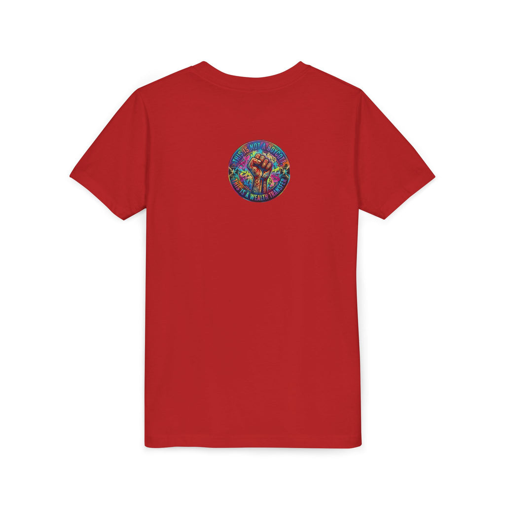 Youth Trophy Lightning Tee — Winning Kids' Short Sleeve Shirt with Stars & Confetti