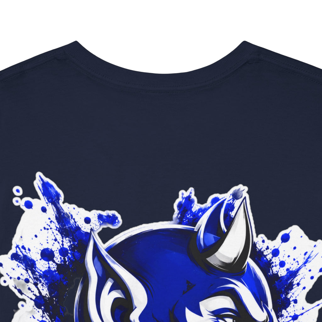 Duke Blue Devils Graphic Tee — Splatter Devil Logo T‑Shirt