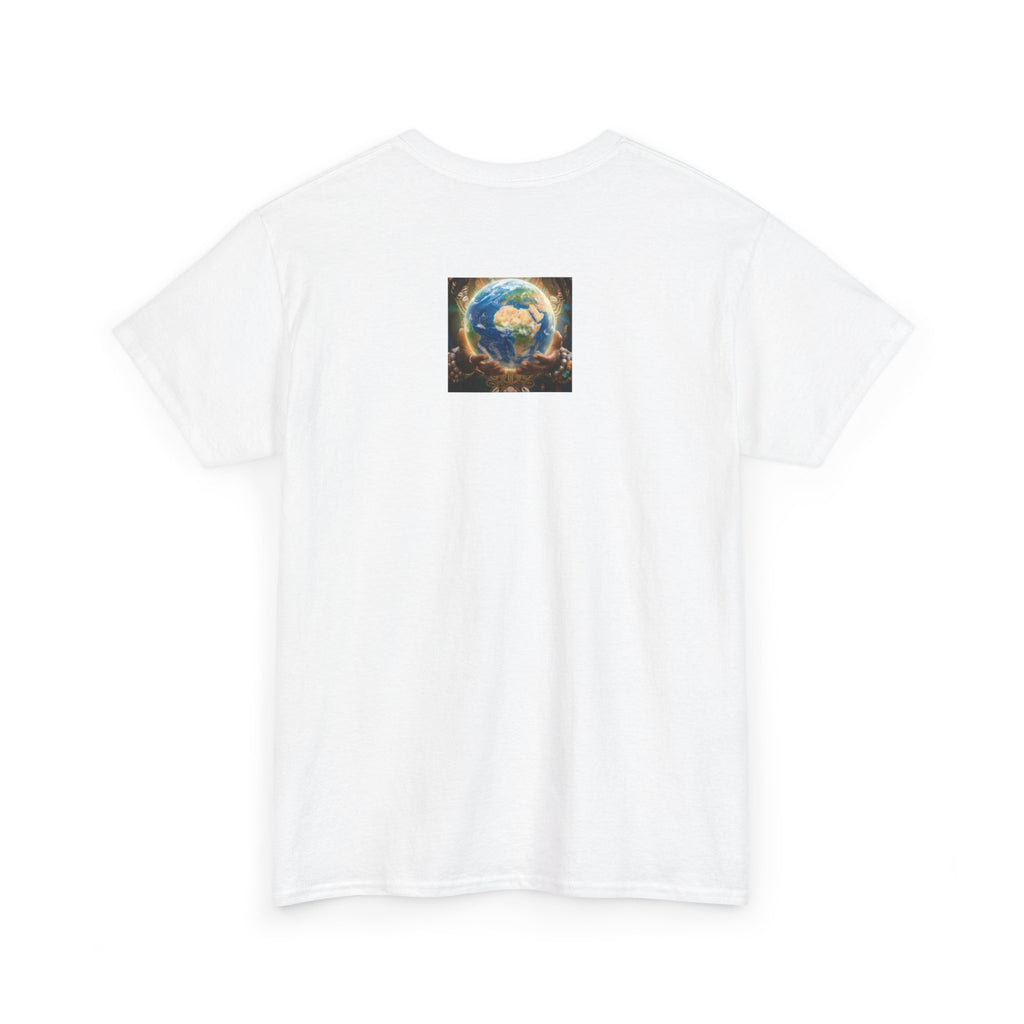 Cosmic Guardian Tee — Earth Mother Spiritual Graphic T-Shirt