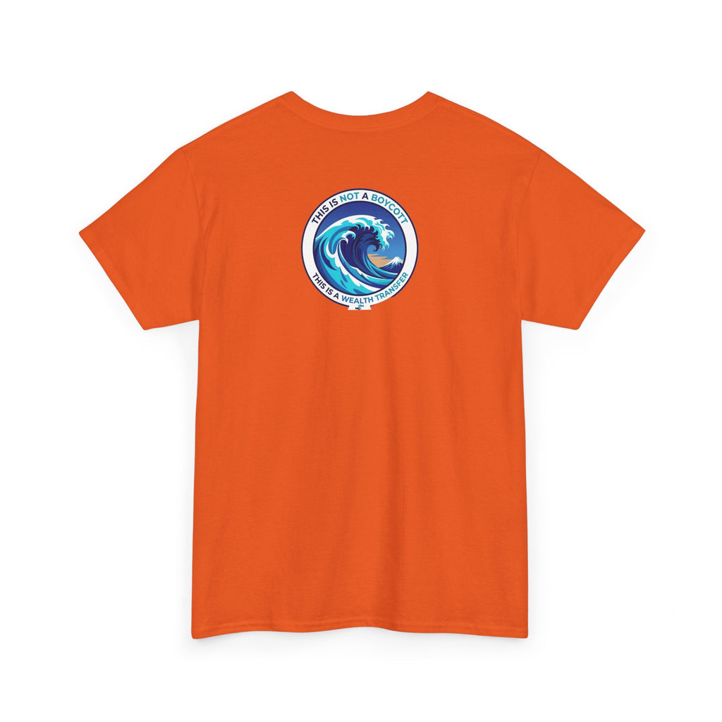 T-Shirt — Coastal Wave Graphic Tee (Ocean Sunset Wave Art)
