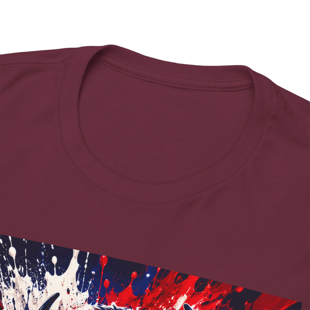 Howard University Buffalo Spirit Tee — HU Bison Red & Blue Campus Shirt