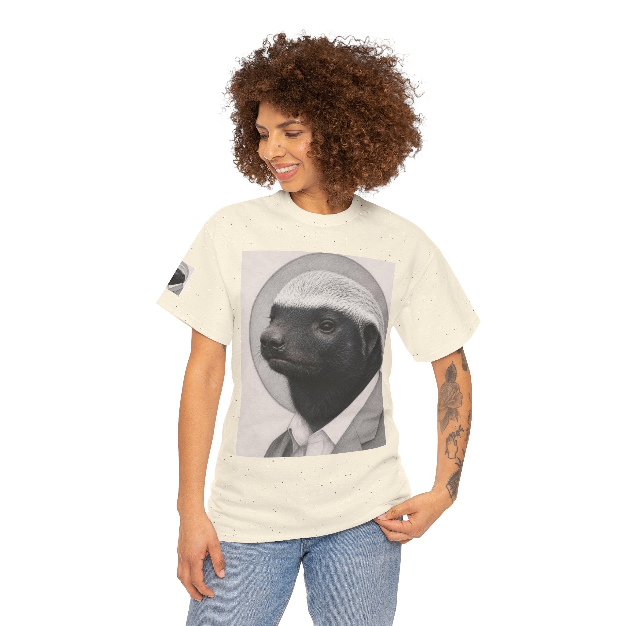 Badger Portrait Tee — "Which One of Y’all MF Said Something About a Home?" Graphic T‑Shirt