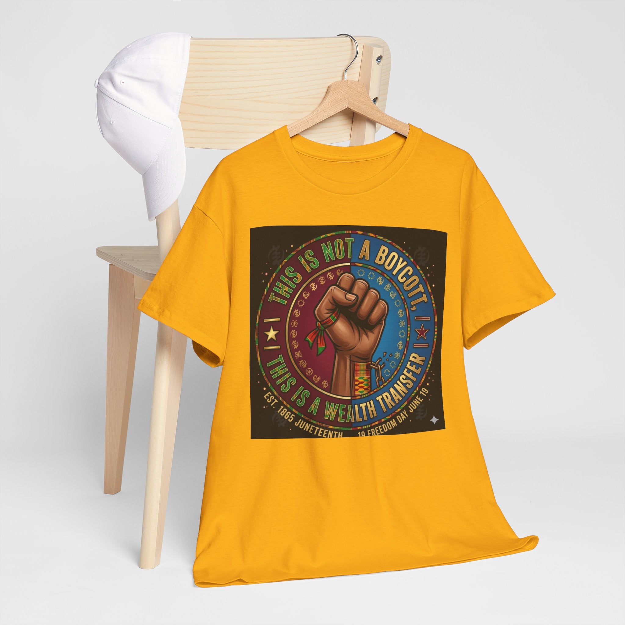 Political Activist Tee — "This Is Not a Boycott, This Is a Wealth Transfer" Fist Graphic Shirt
