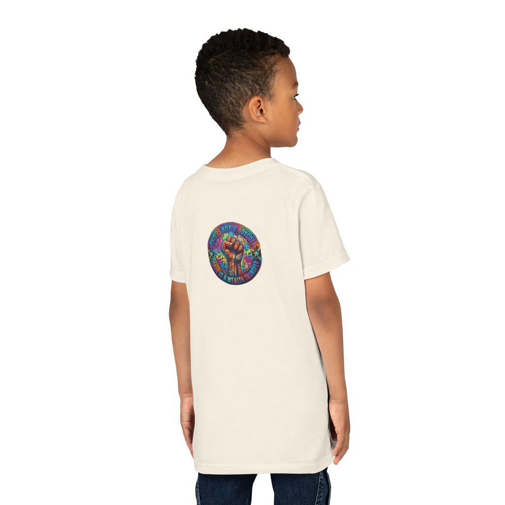 Retro Pixel Explosion Youth Tee — Smiling Avatar, Hearts, Gems & Controllers