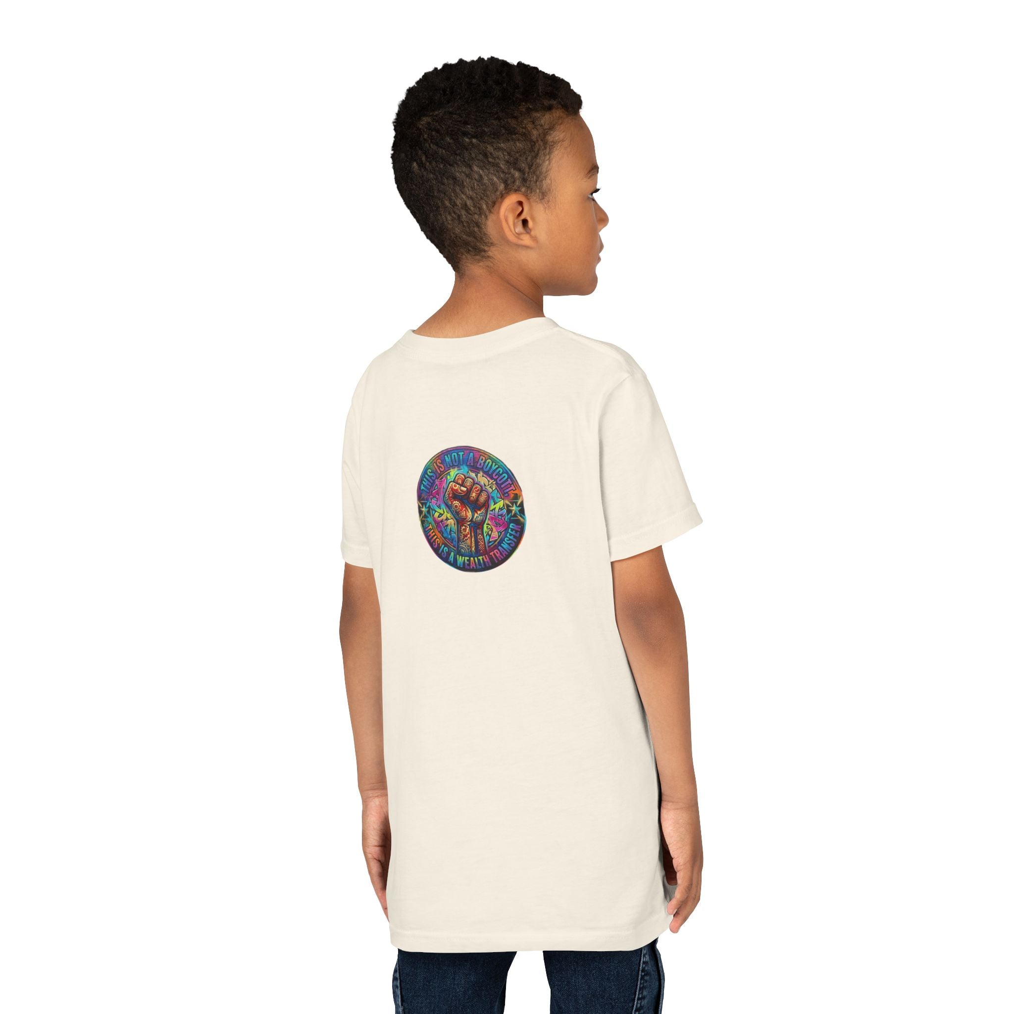 Retro Pixel Explosion Youth Tee — Smiling Avatar, Hearts, Gems & Controllers