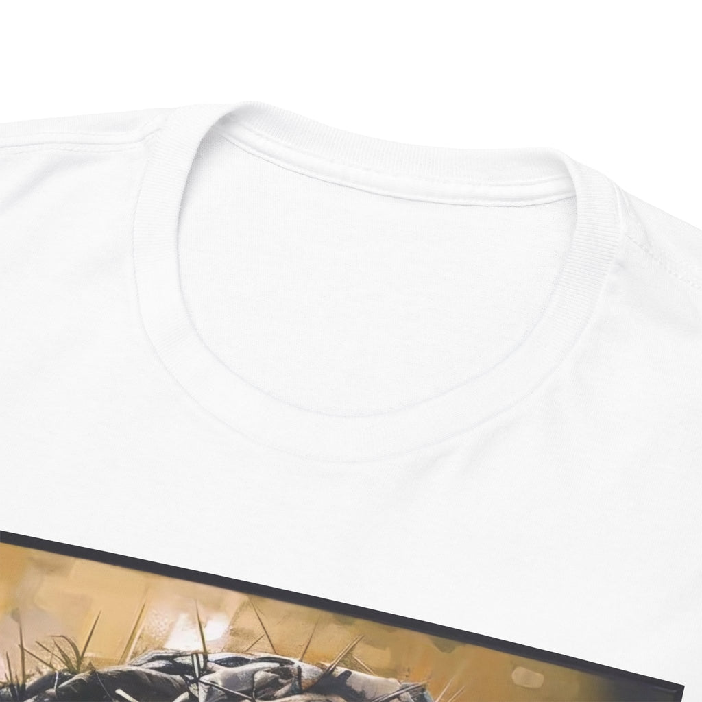 Jesus Portrait Tee with 'This Is Not A Boycott — This Is A Wealth Transfer' Back Emblem