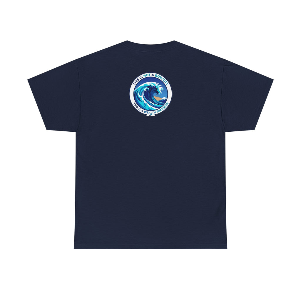 T-Shirt — Coastal Wave Graphic Tee (Ocean Sunset Wave Art)