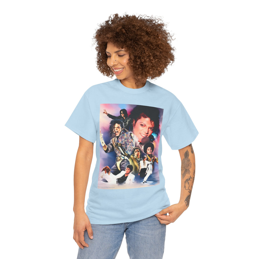 Michael Jackson Tribute Tee — Vintage Pop Collage T-Shirt