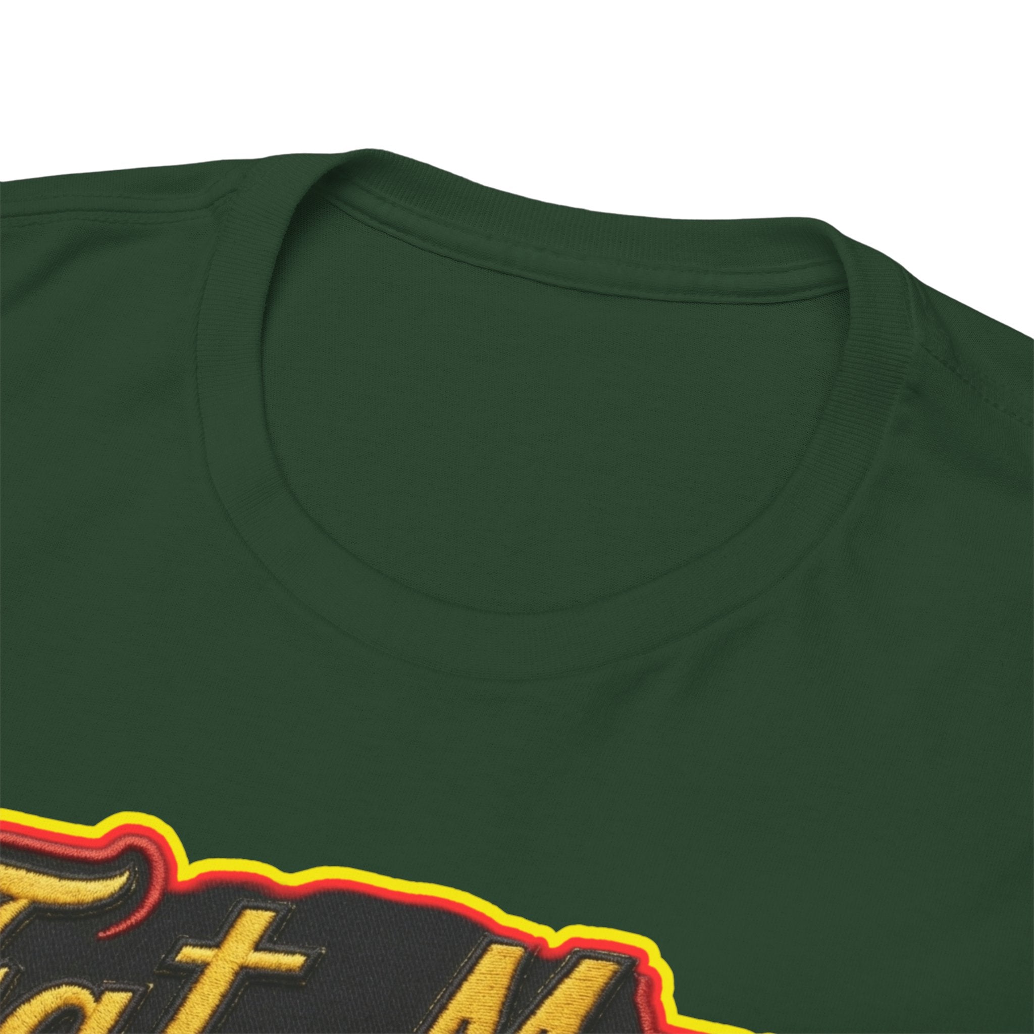 Fat Man Graphic Tee — Retro Boxing Design with '10' Back Patch