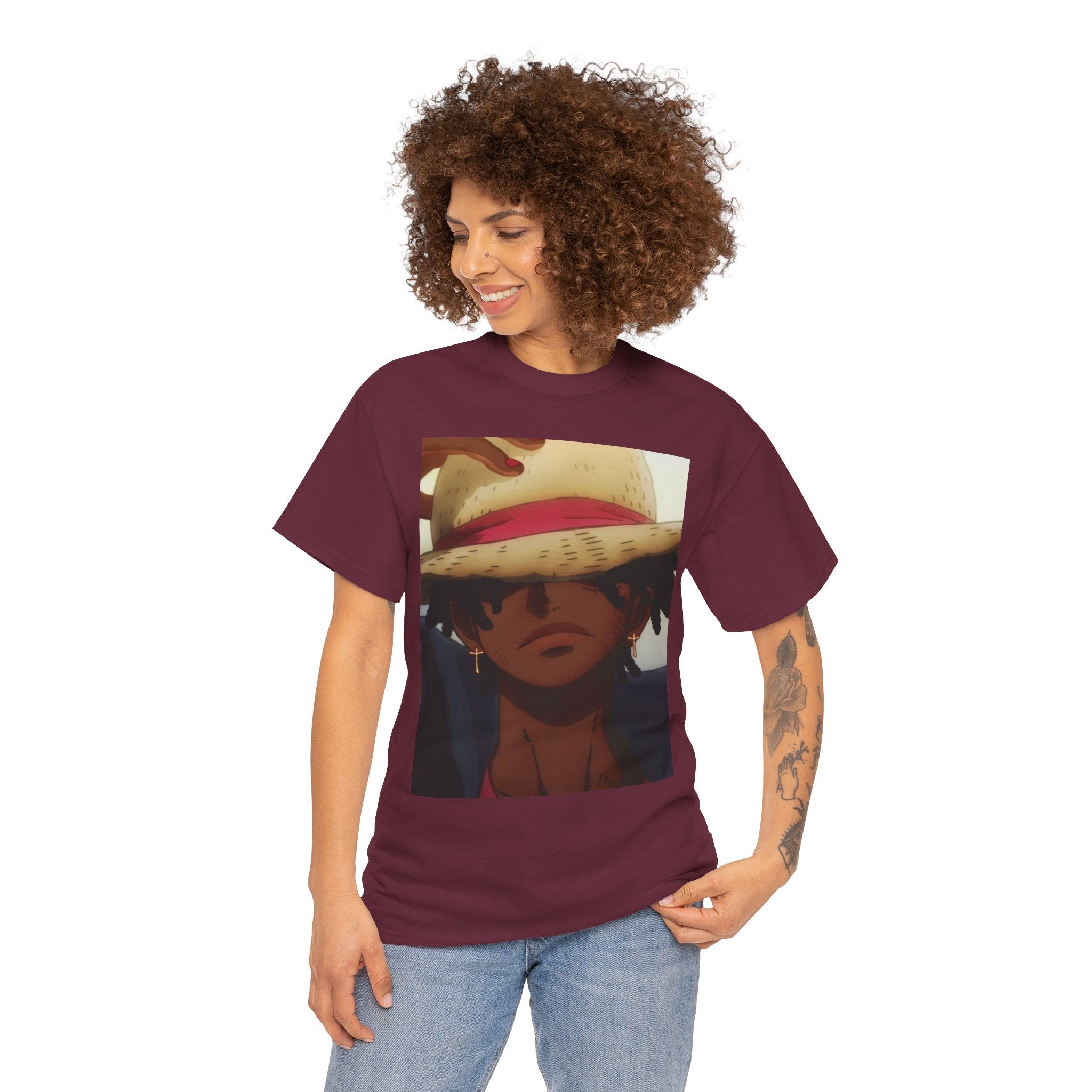 One Piece Luffy Straw Hat T‑Shirt — Anime Pirate Crew Graphic Tee