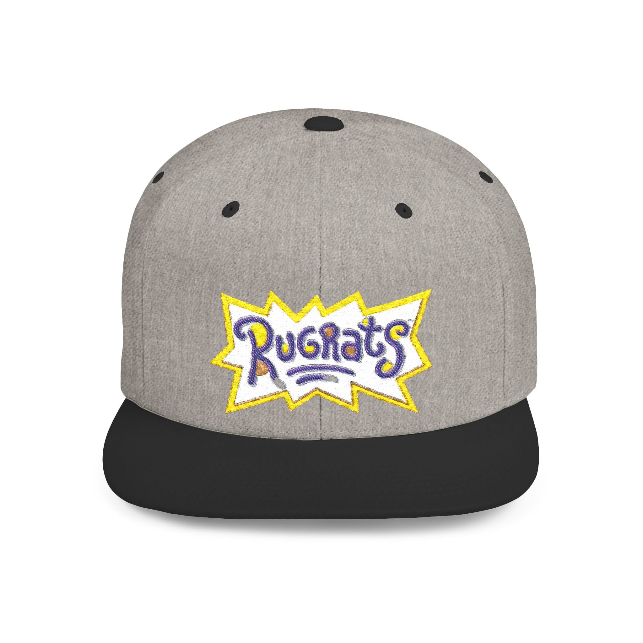 Snapback Hat — Retro 'Rugrats' Logo Flat Bill Cap