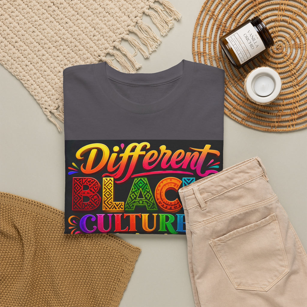 T-Shirt — Different Black Cultures, Same Black Skin Graphic Tee (Black History & Unity)