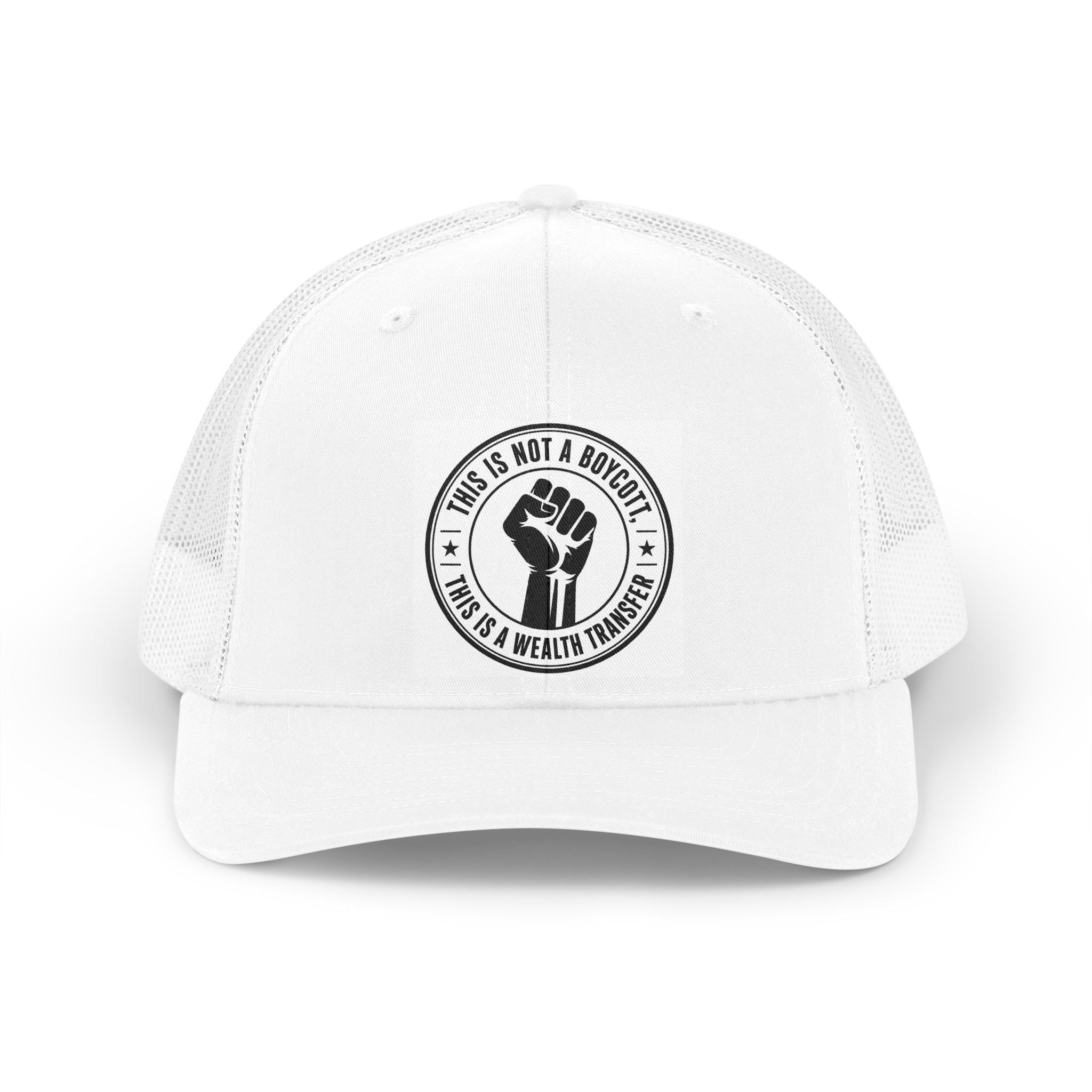 Retro Trucker Hat — “This Is Not A Boycott” Fist Patch