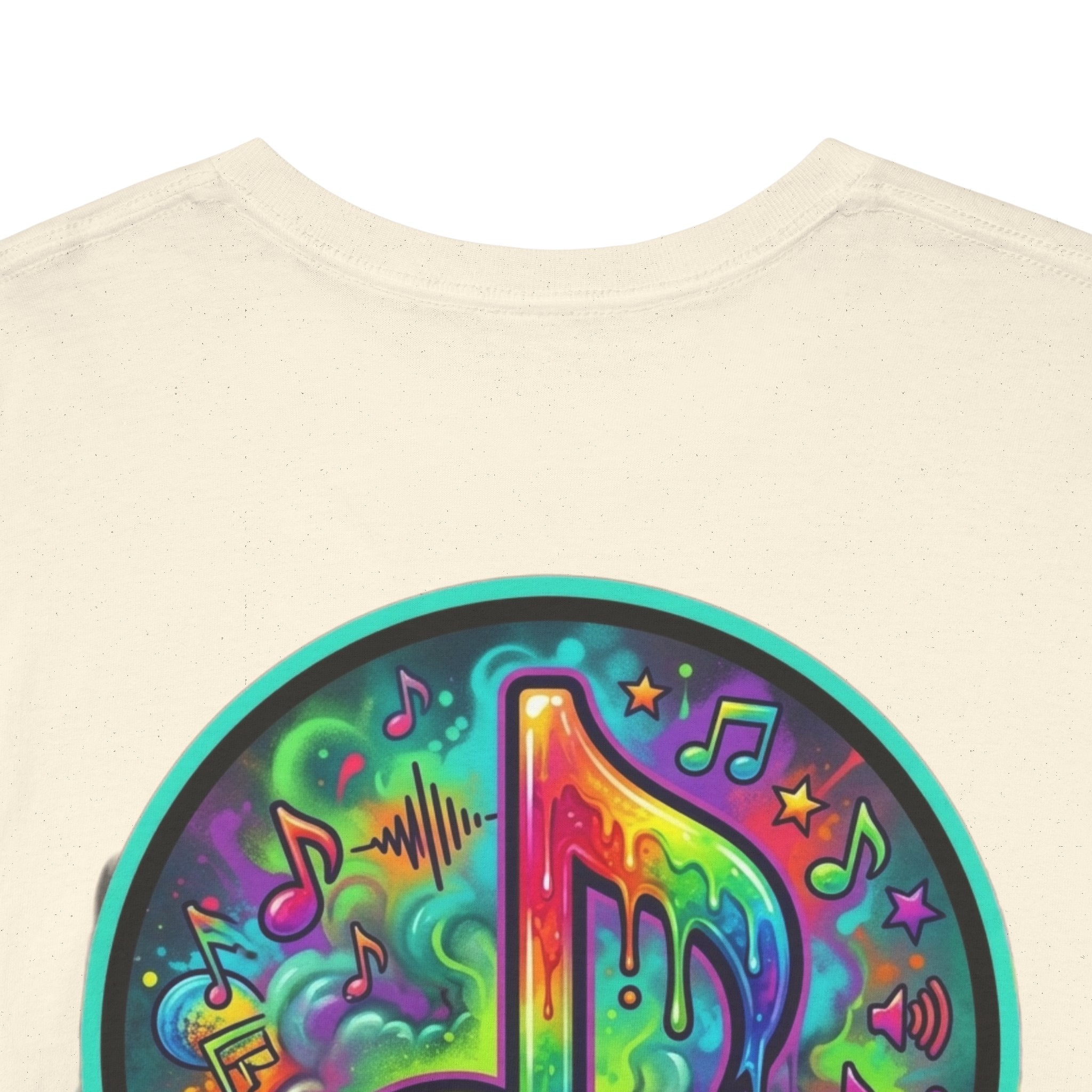 Music Vibes Tee — “They Want Our Rhythm But They Don’t Want Our Blues” Psychedelic Drip Note T-Shirt