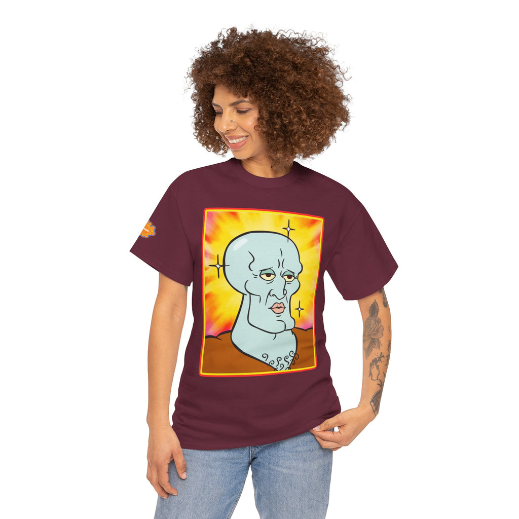 Handsome Squidward Portrait T‑Shirt — Retro Nickelodeon Graphic Tee