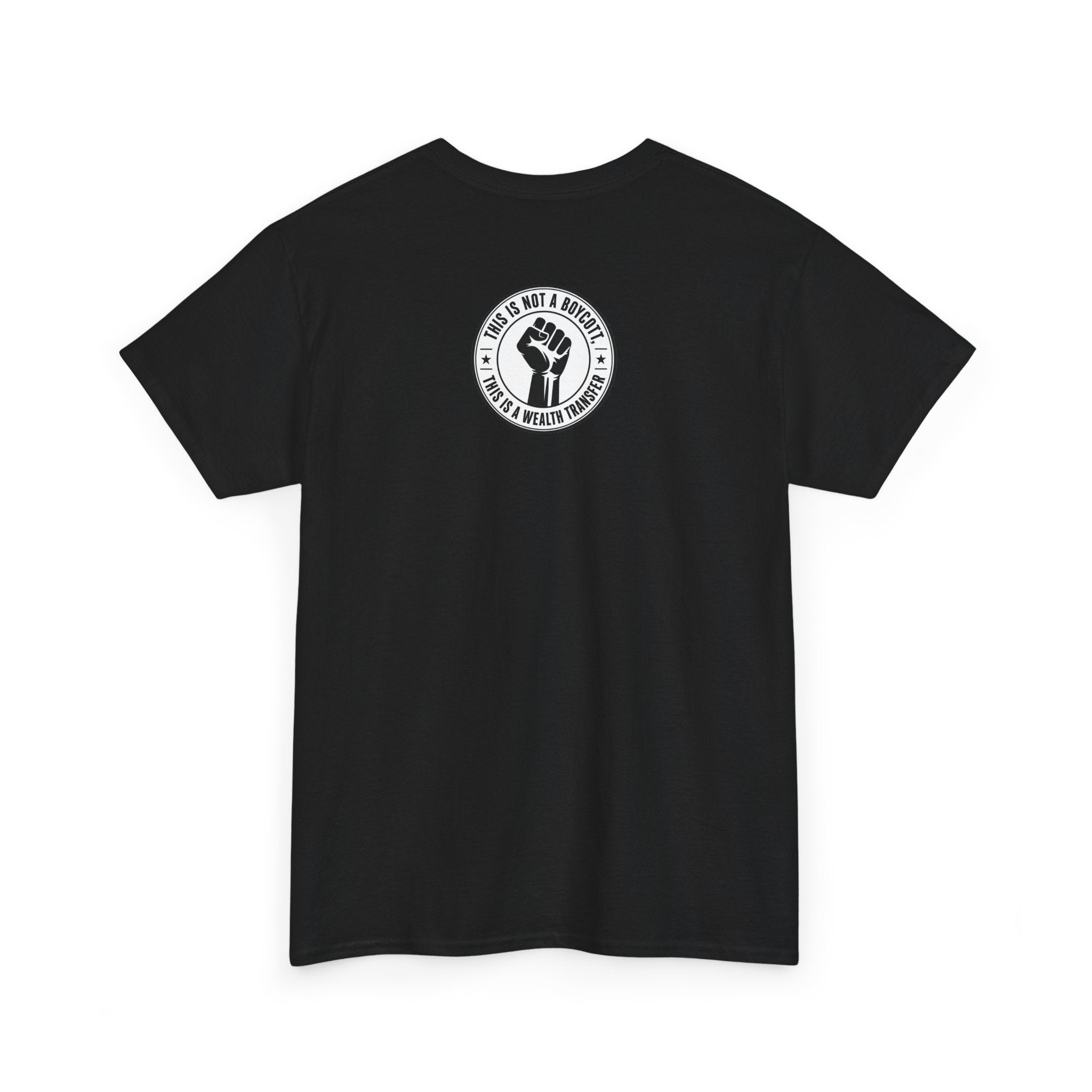 Graphic Tee — Retro Portrait Front with Black Power Fist Back