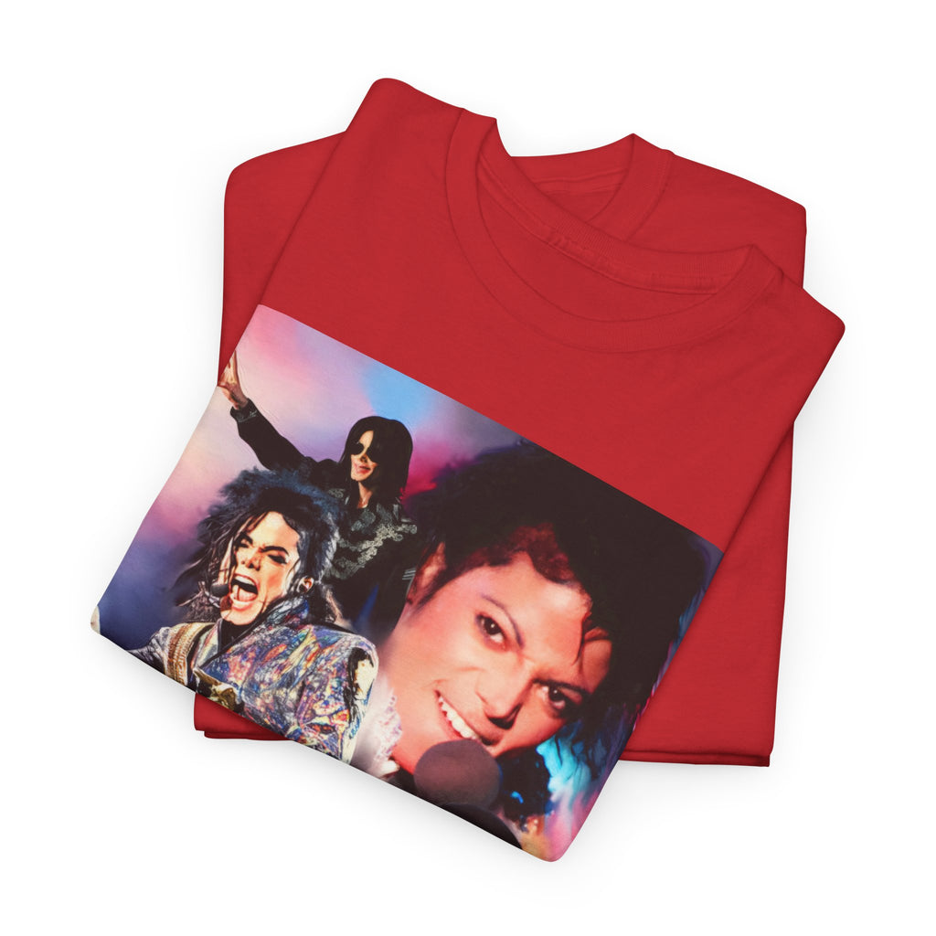 Michael Jackson Tribute Tee — Vintage Pop Collage T-Shirt